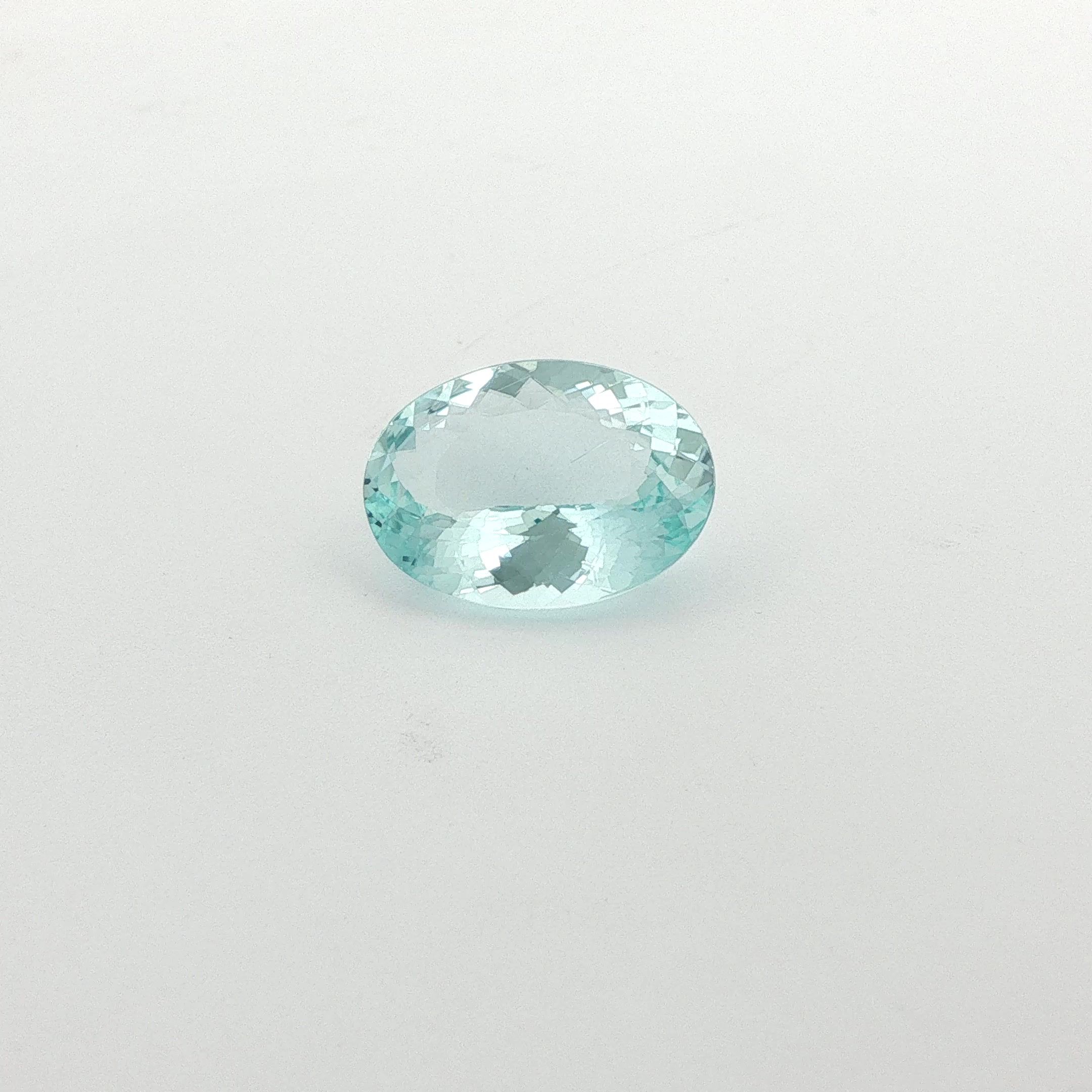 6.95 ct Oval Blue Natural Aquamarine