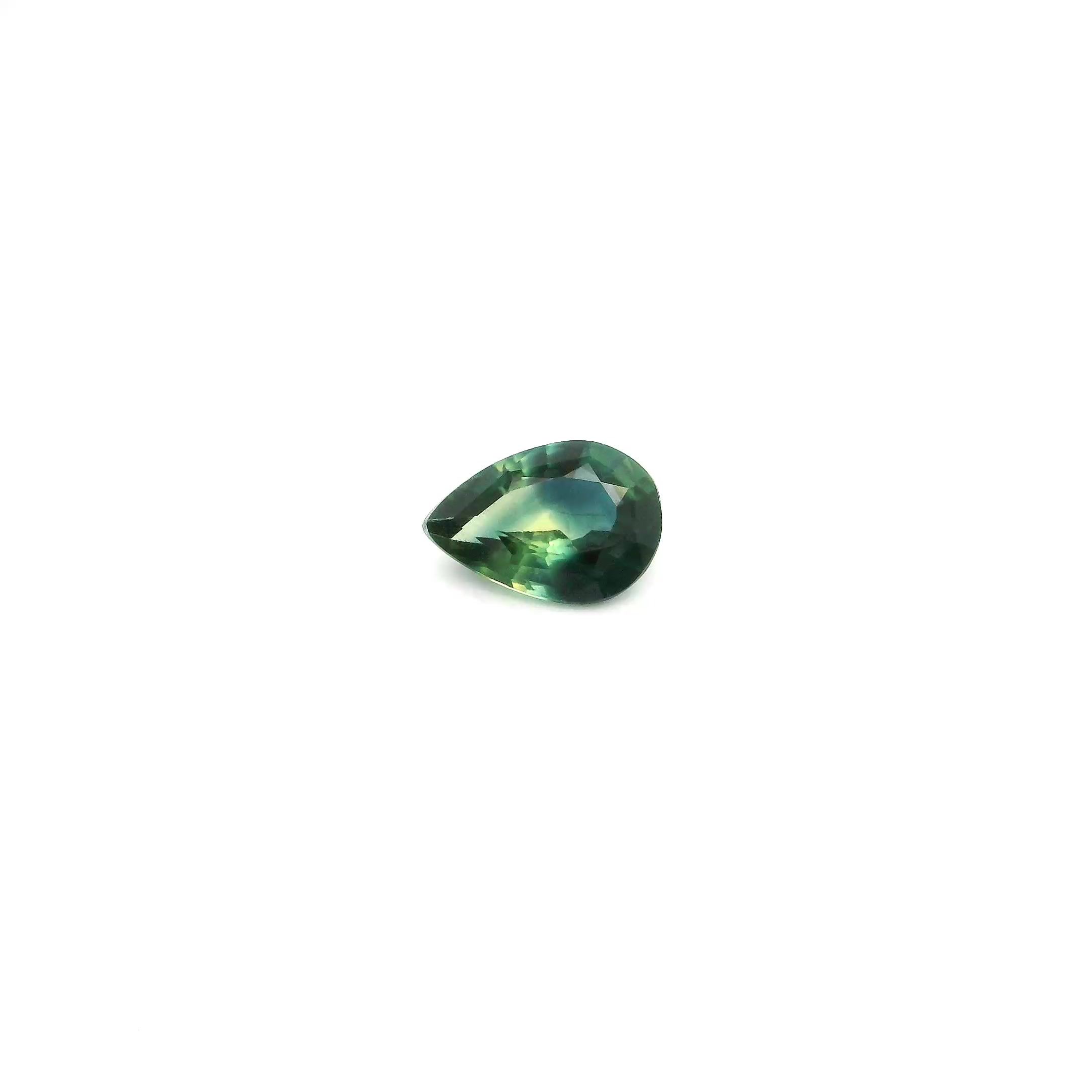0.56 ct Pear Blue Natural Sapphire