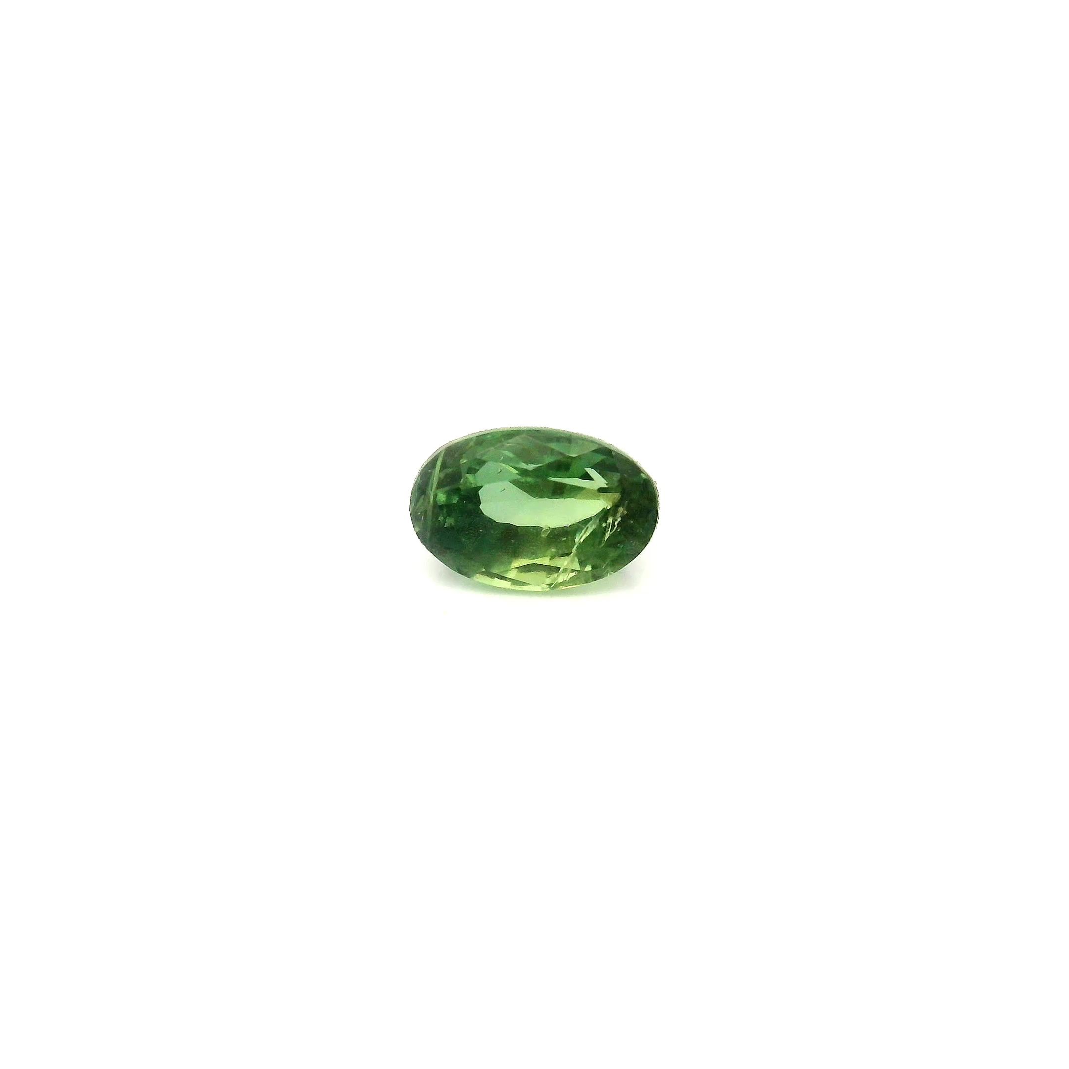 0.85 ct Oval Green Natural Sapphire