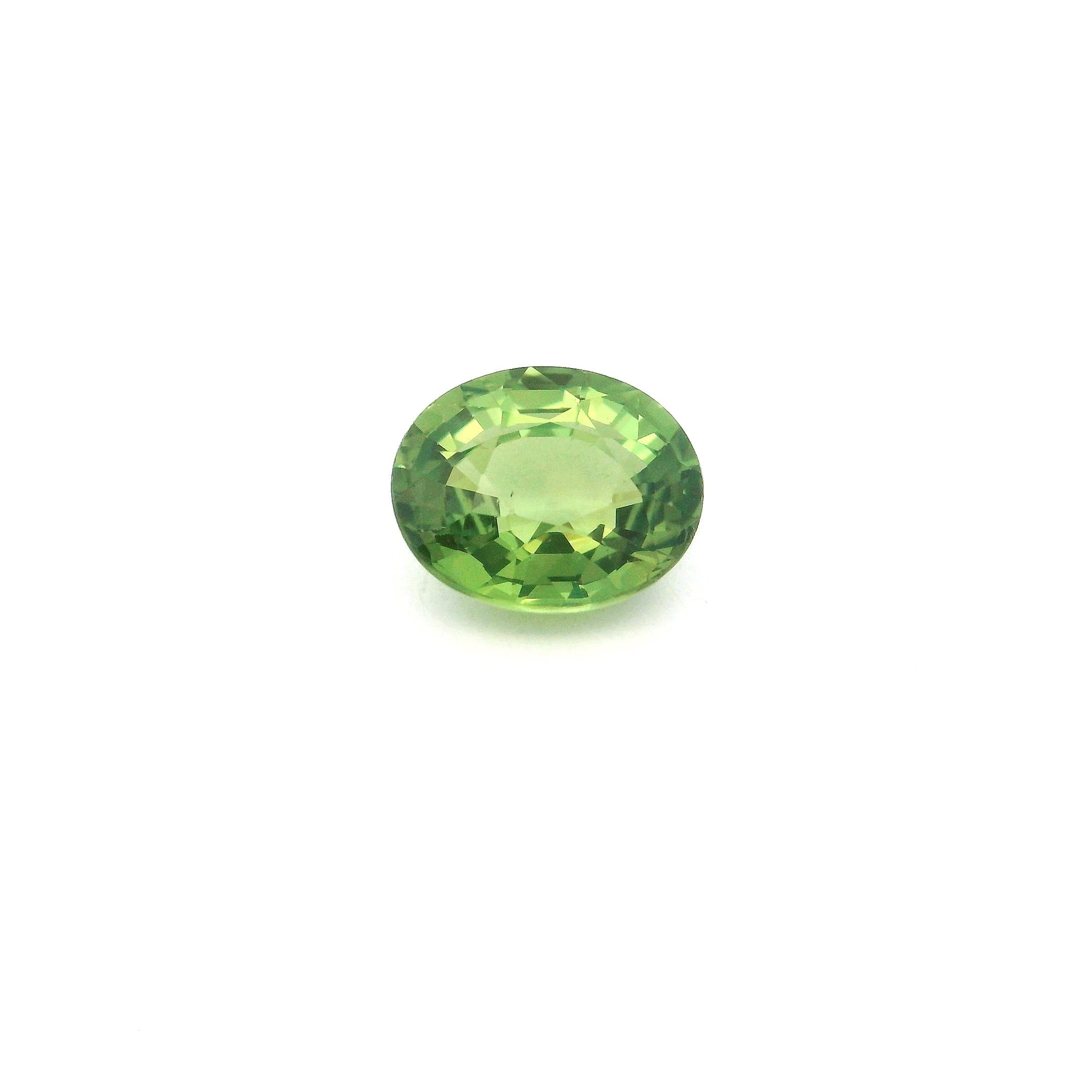 2.16 ct Oval Green Natural Sapphire