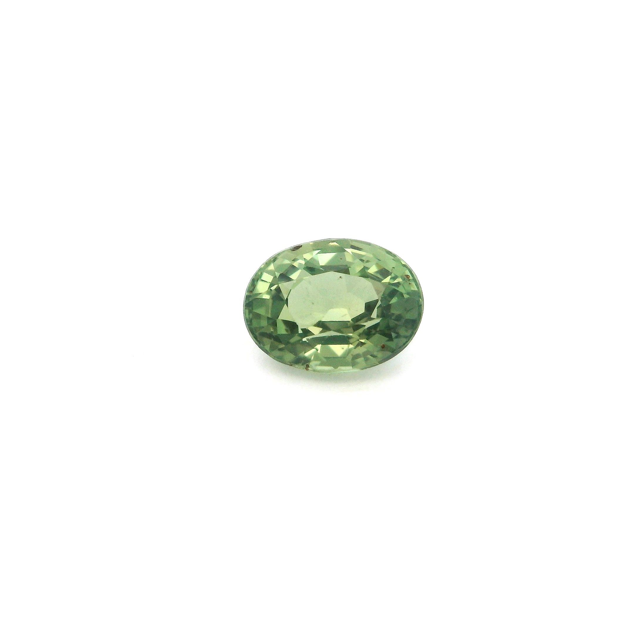 2.06 ct Oval Green Natural Sapphire