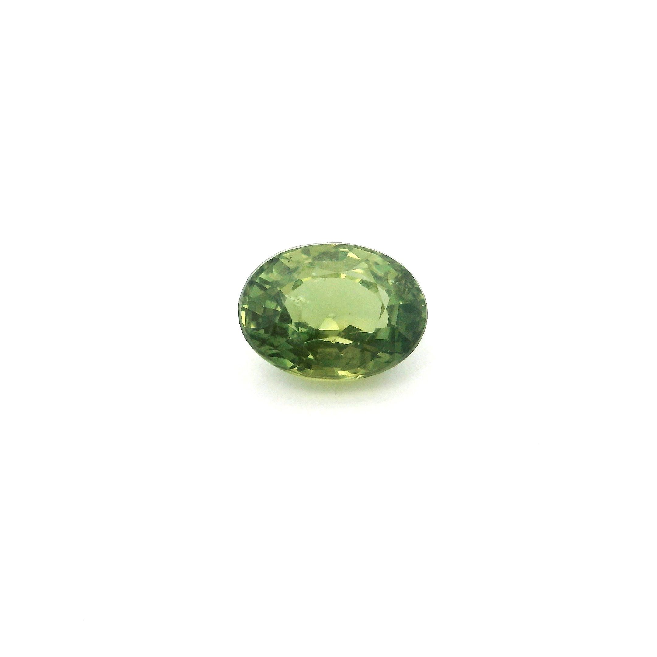 2.08 ct Oval Green Natural Sapphire