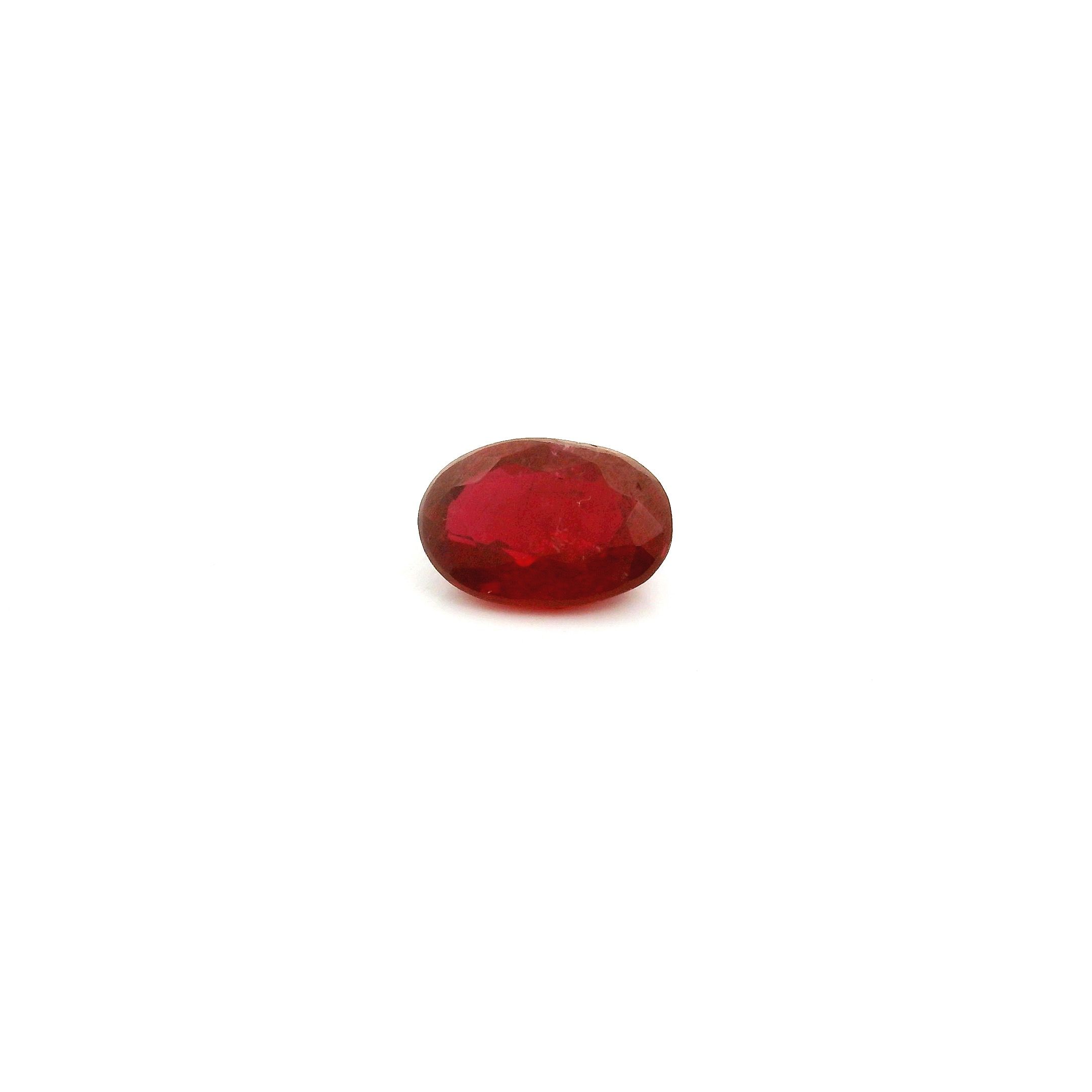 0.52 ct Oval Red Natural Ruby