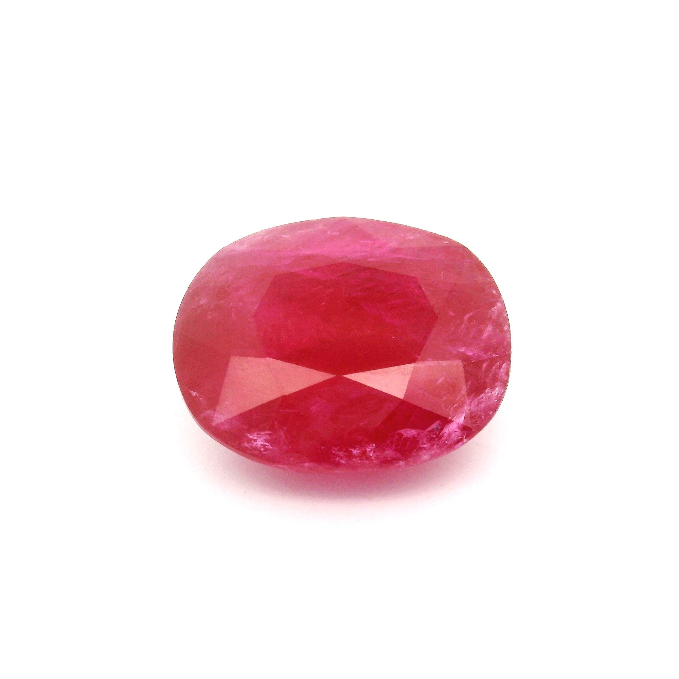 7.53 ct Cushion Red Natural Ruby