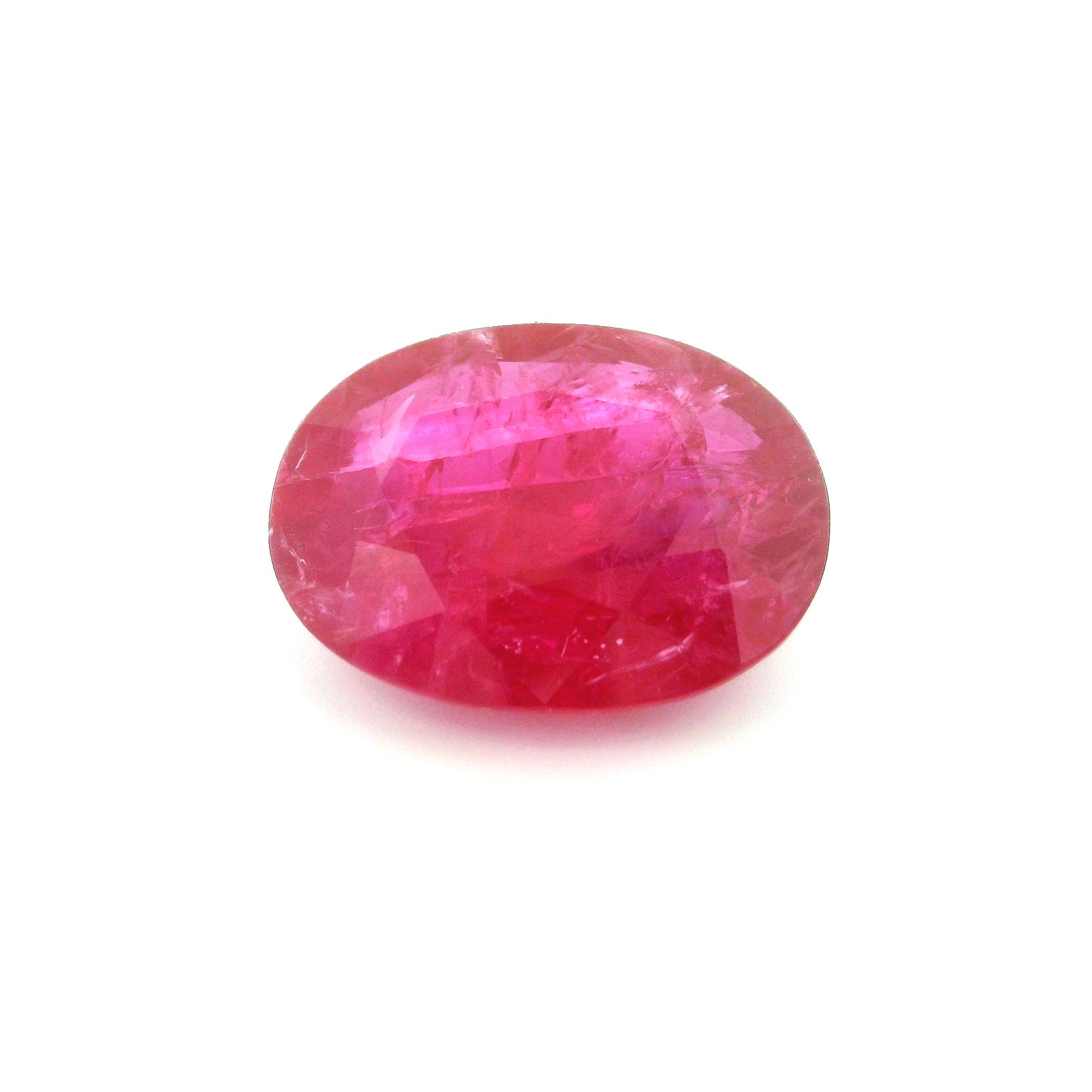 8.72 ct Oval Red Natural Ruby