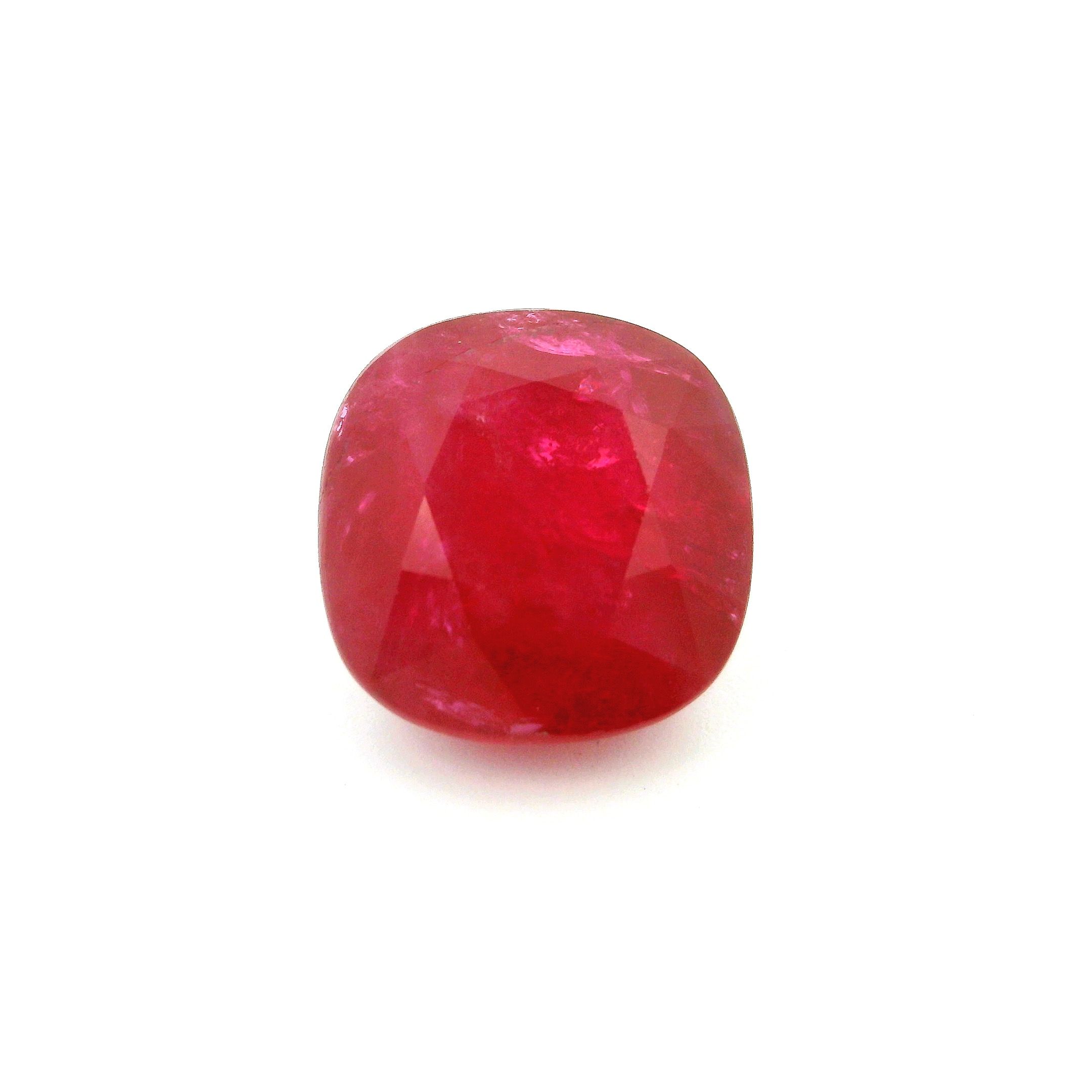 9.16 ct Cushion Red Natural Ruby