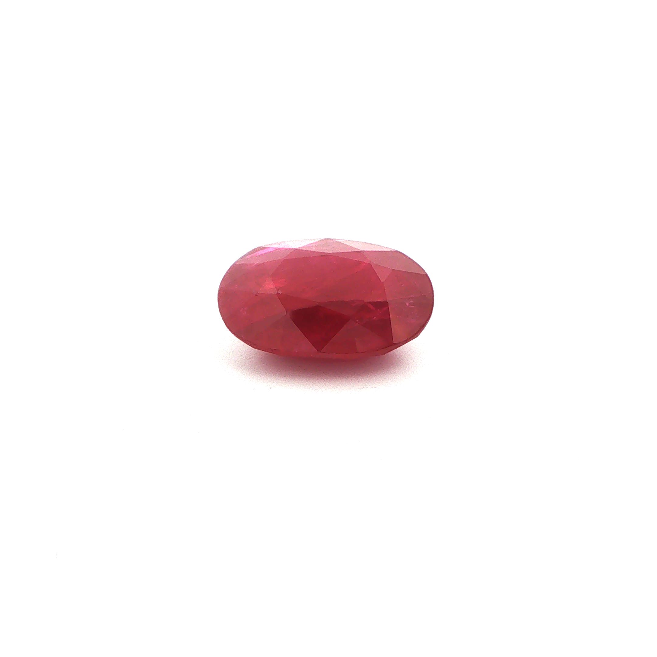 11.09 ct Oval Red Natural Ruby