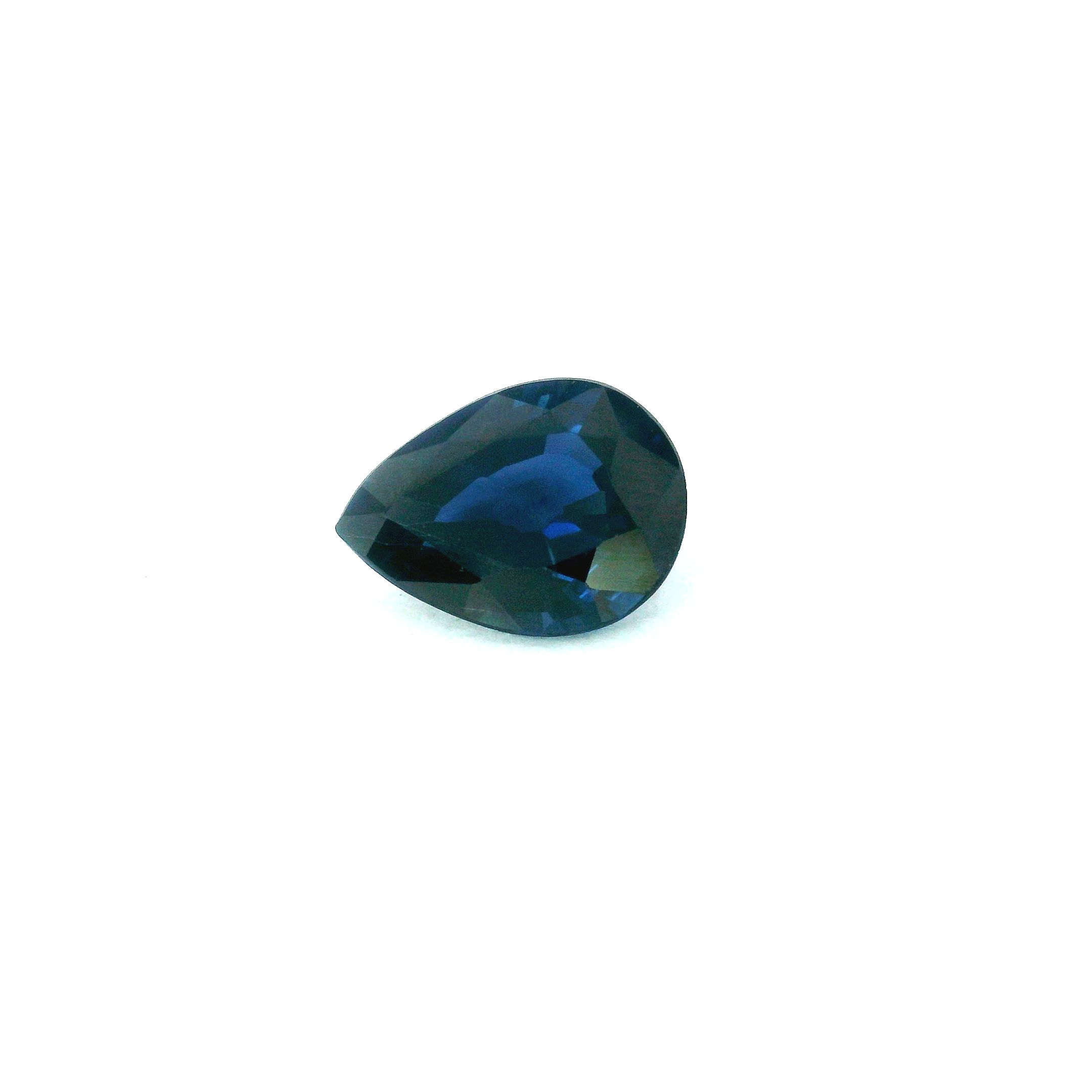 1.16 ct Pear Blue Natural Sapphire