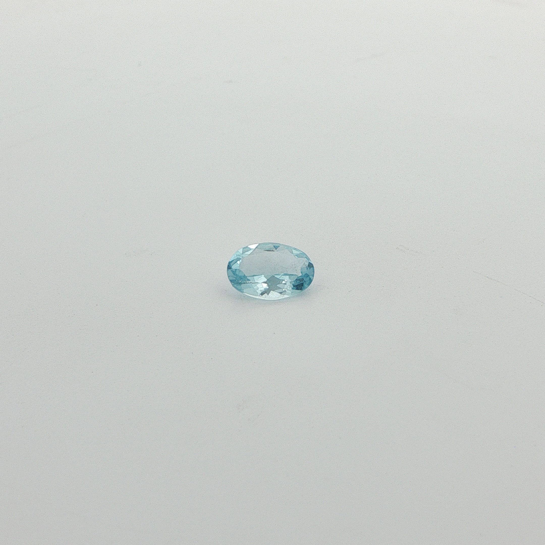 0.81 ct Oval Blue Natural Aquamarine