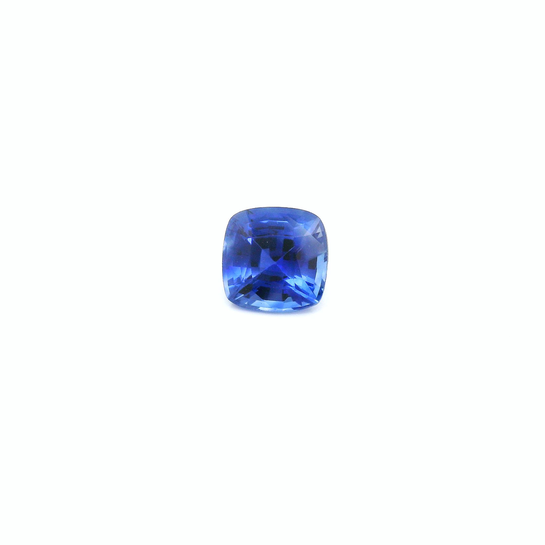 0.64 ct Cushion Blue Natural Sapphire