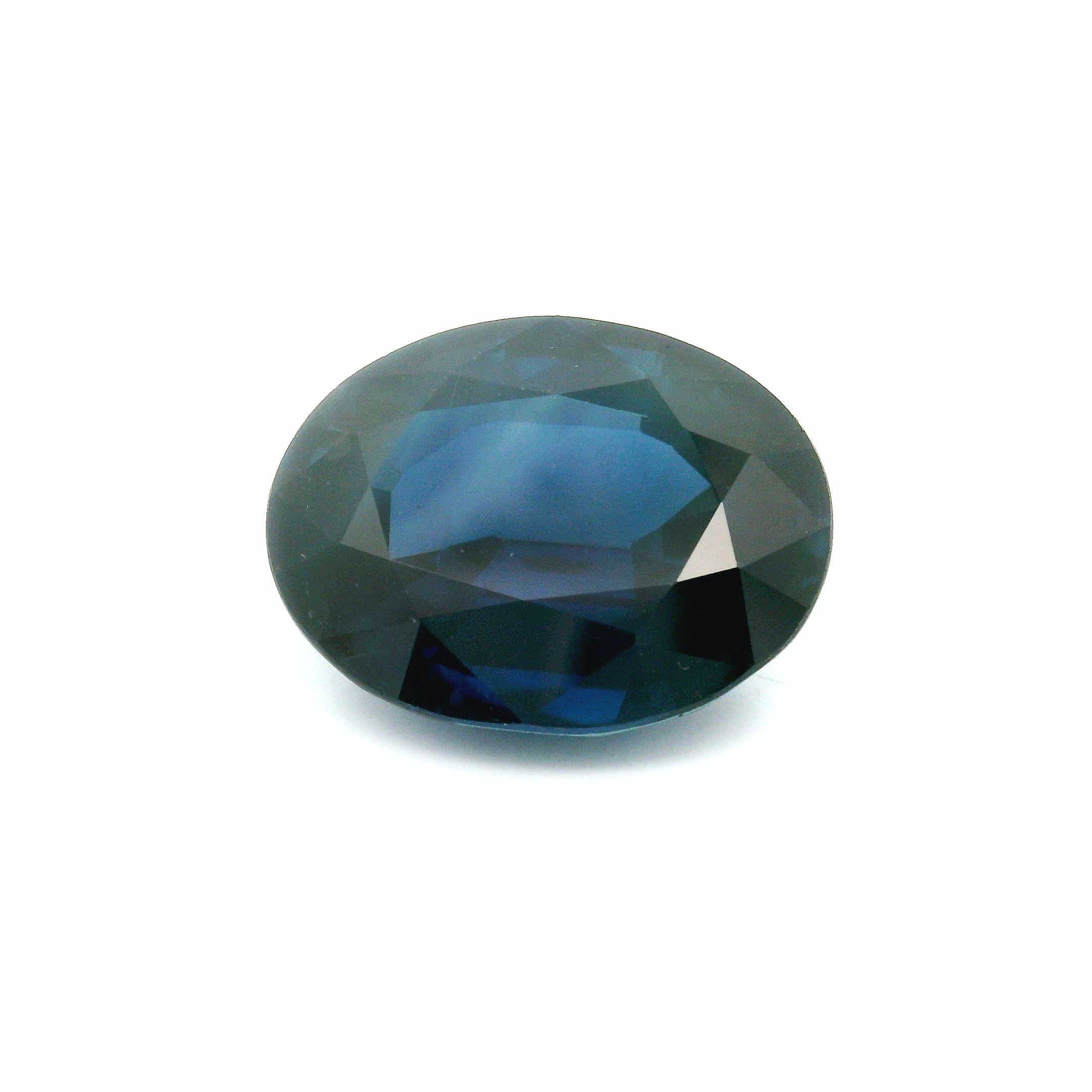 12.47 ct Oval Blue Natural Sapphire