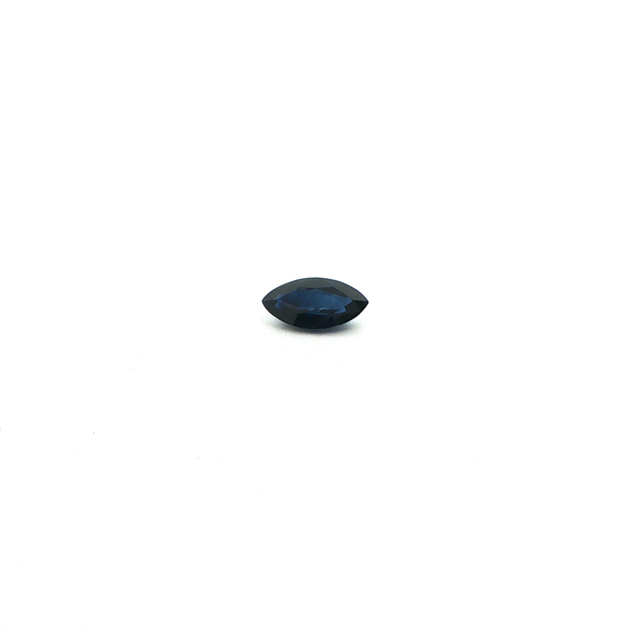 0.87 ct Marquise Blue Natural Sapphire