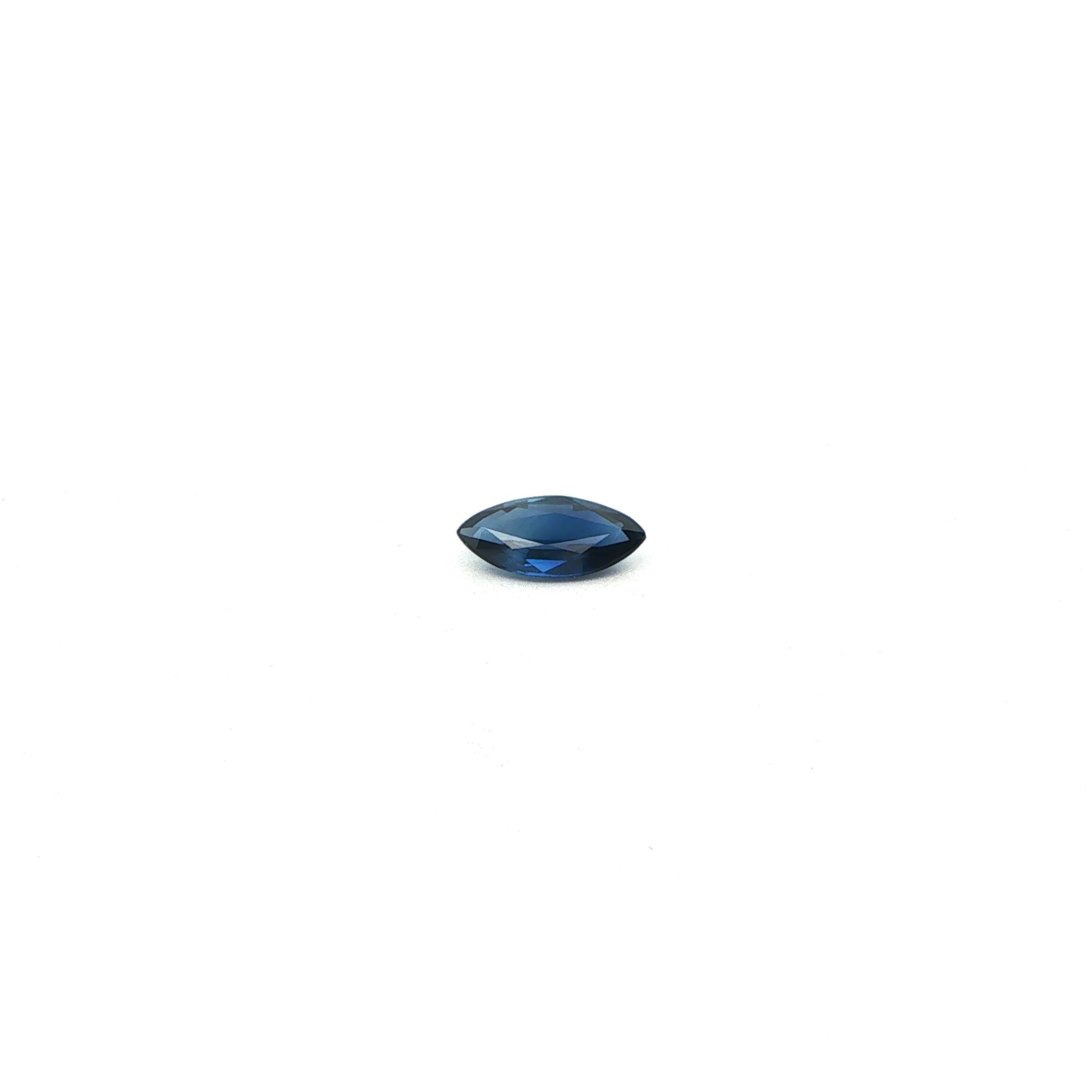 0.72 ct Marquise Blue Natural Sapphire