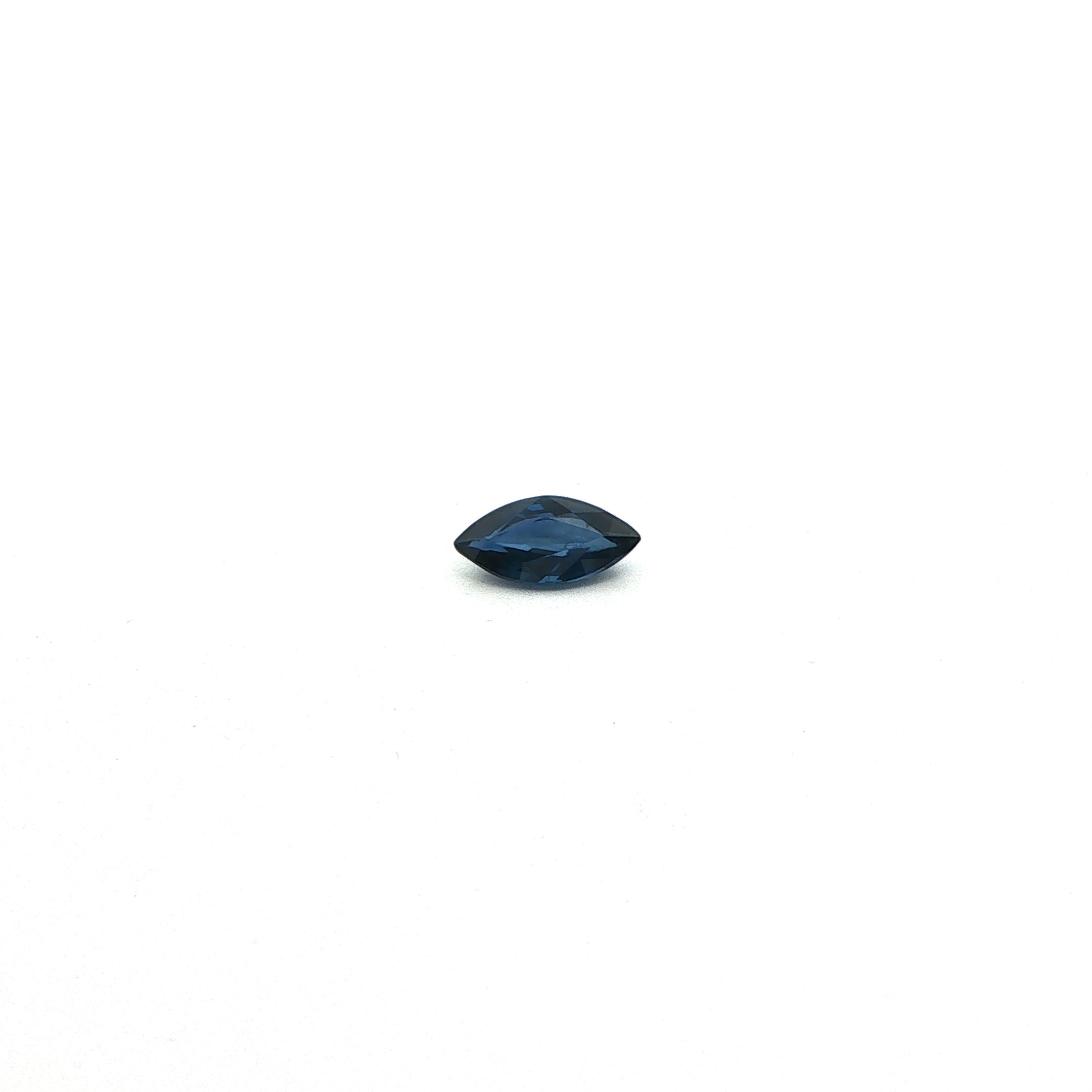 0.93 ct Marquise Blue Natural Sapphire