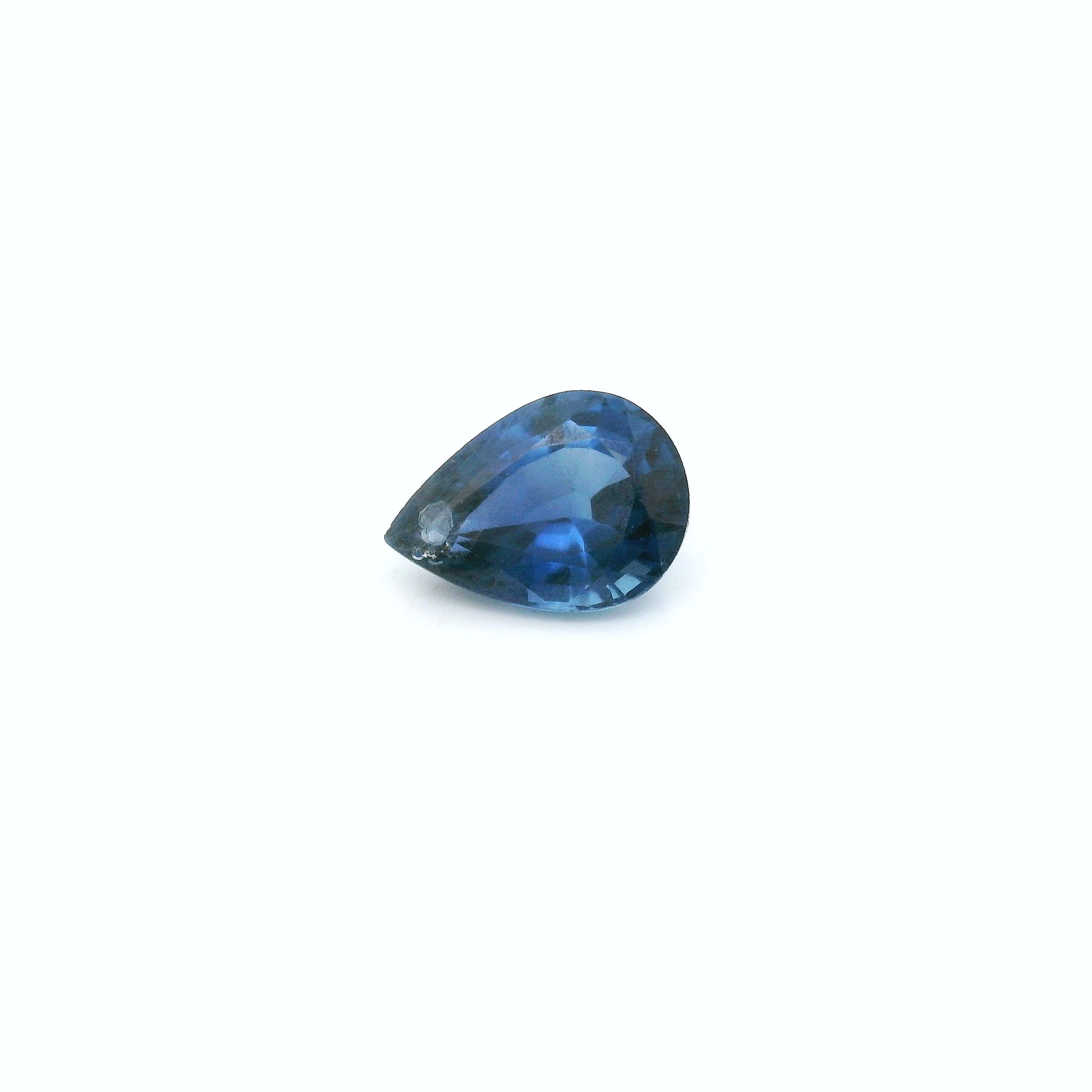 0.93 ct Pear Blue Natural Sapphire