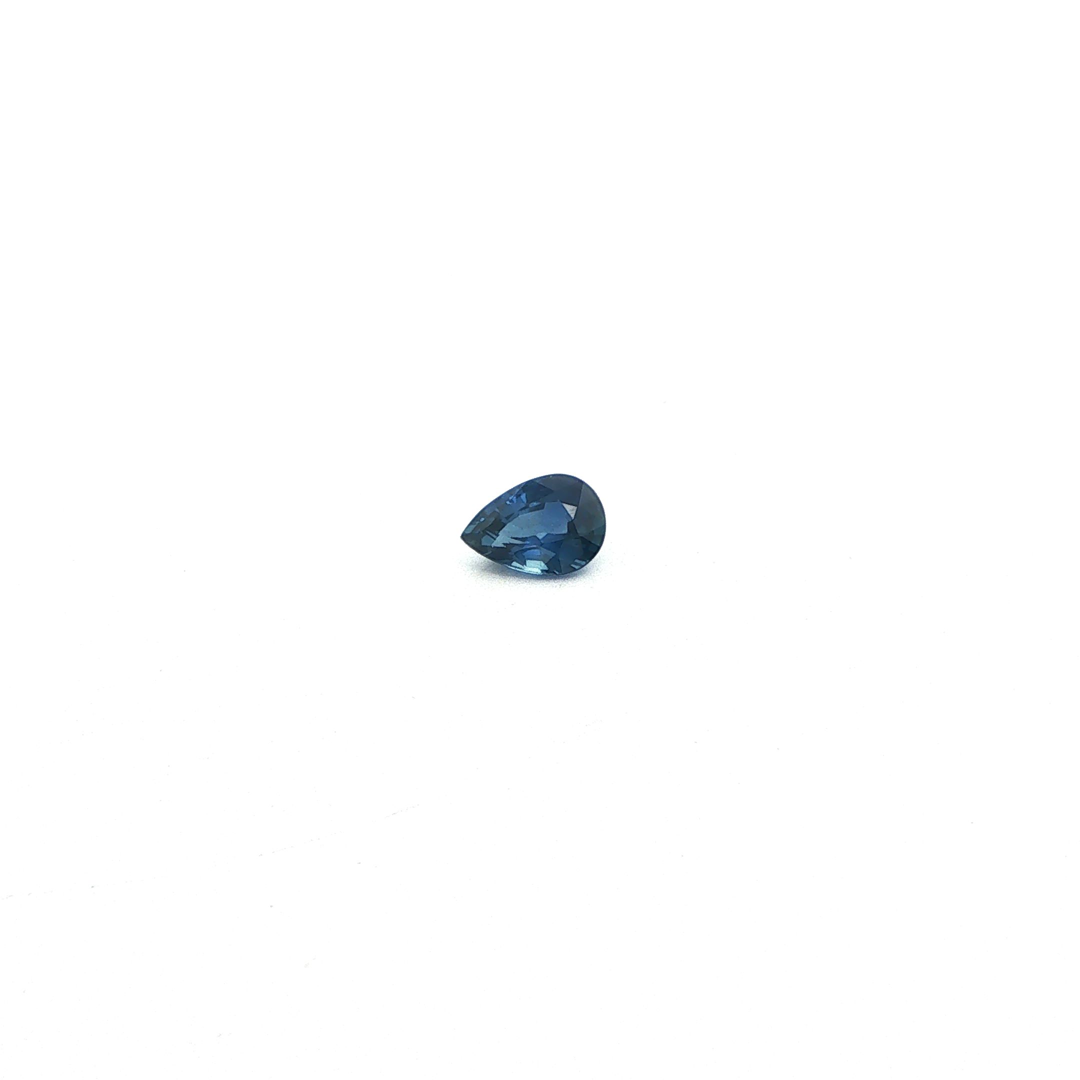 0.80 ct Pear Blue Natural Sapphire
