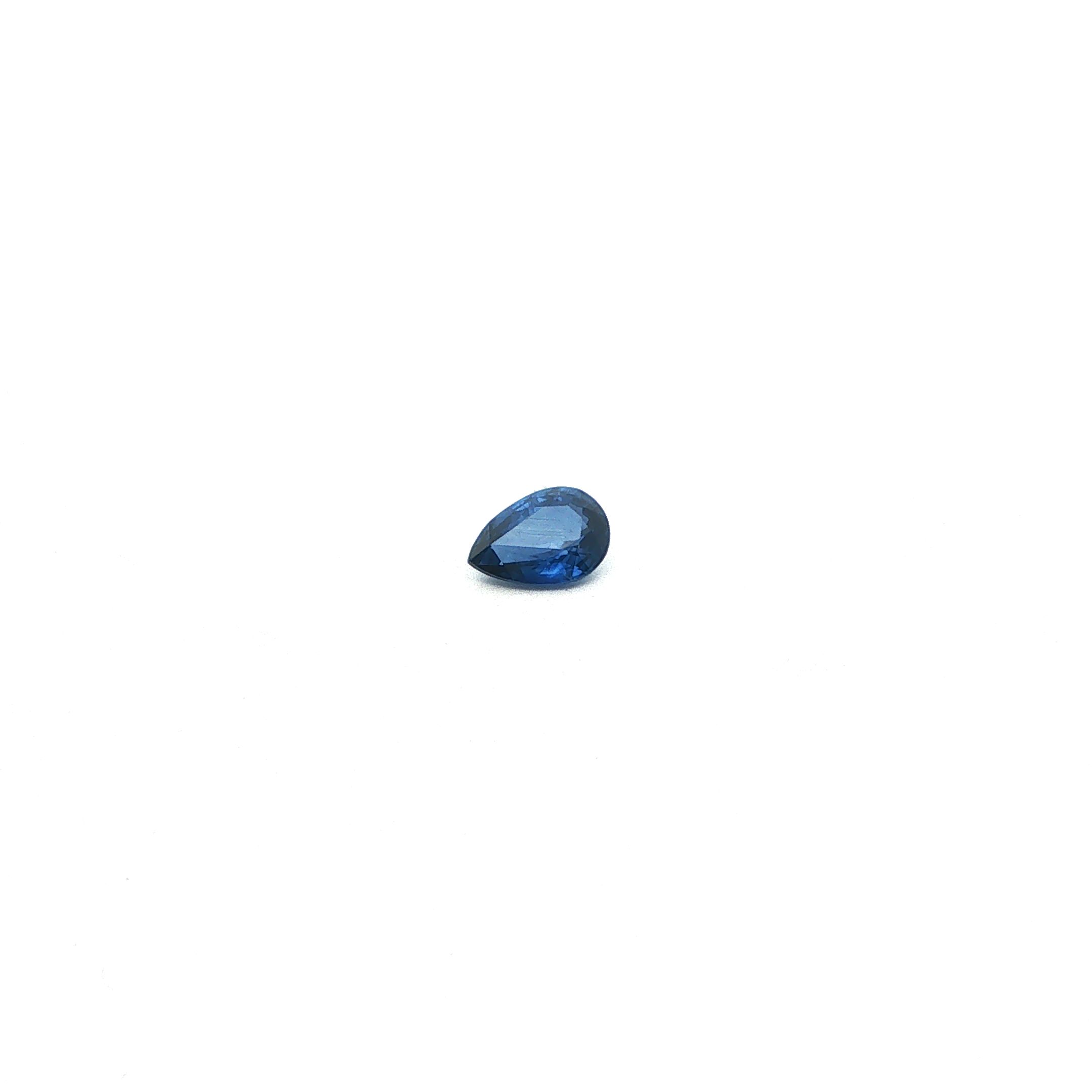 0.81 ct Pear Blue Natural Sapphire