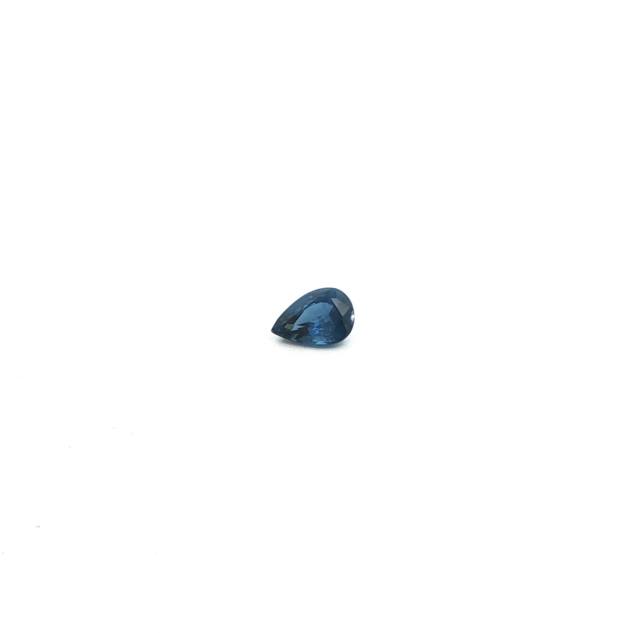 0.78 ct Pear Blue Natural Sapphire