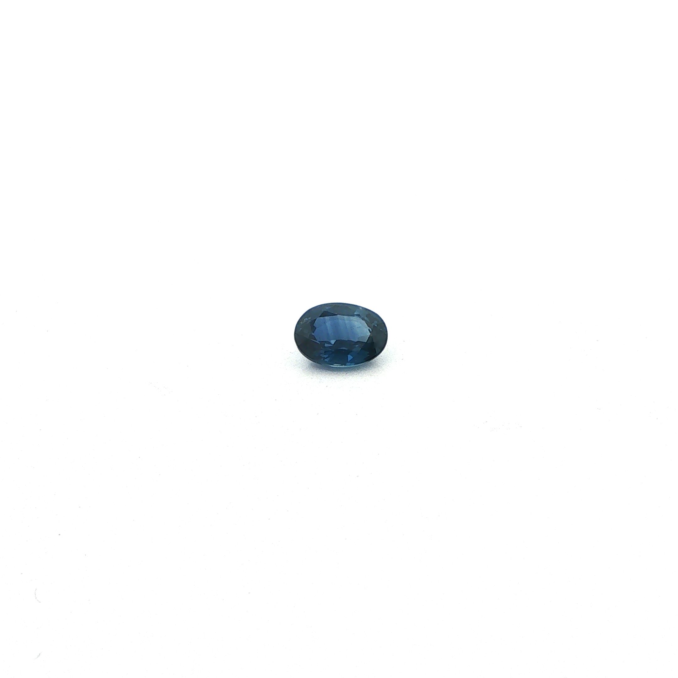 1.14 ct Oval Blue Natural Sapphire