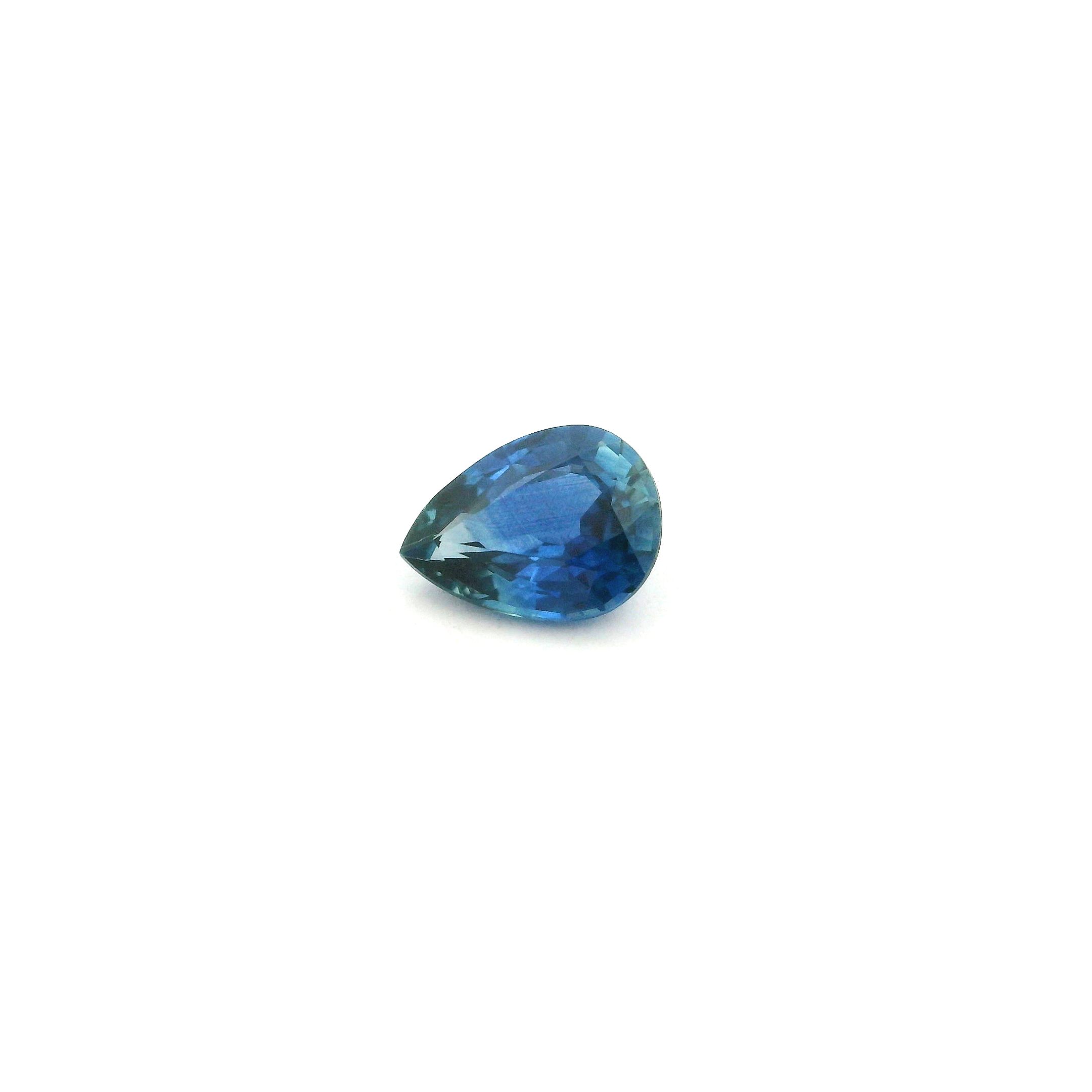 0.88 ct Pear Blue Natural Sapphire