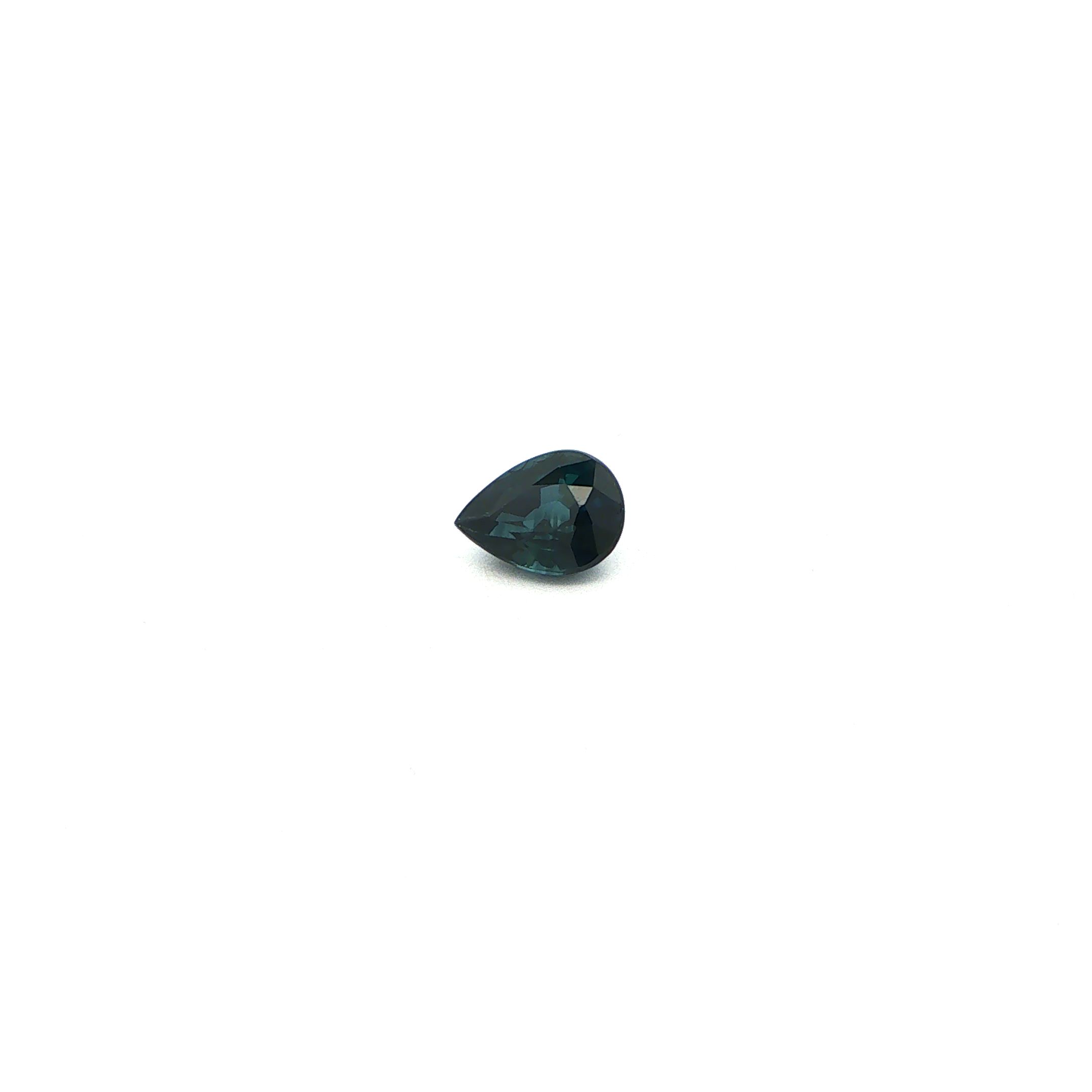 1.82 ct Pear Blue Natural Sapphire