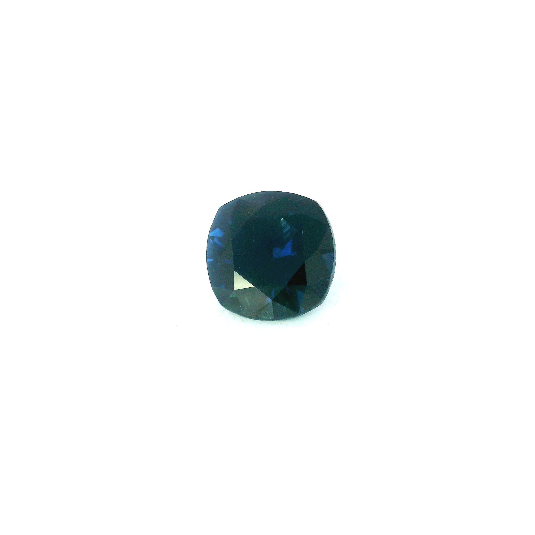 1.52 ct Cushion Blue Natural Sapphire