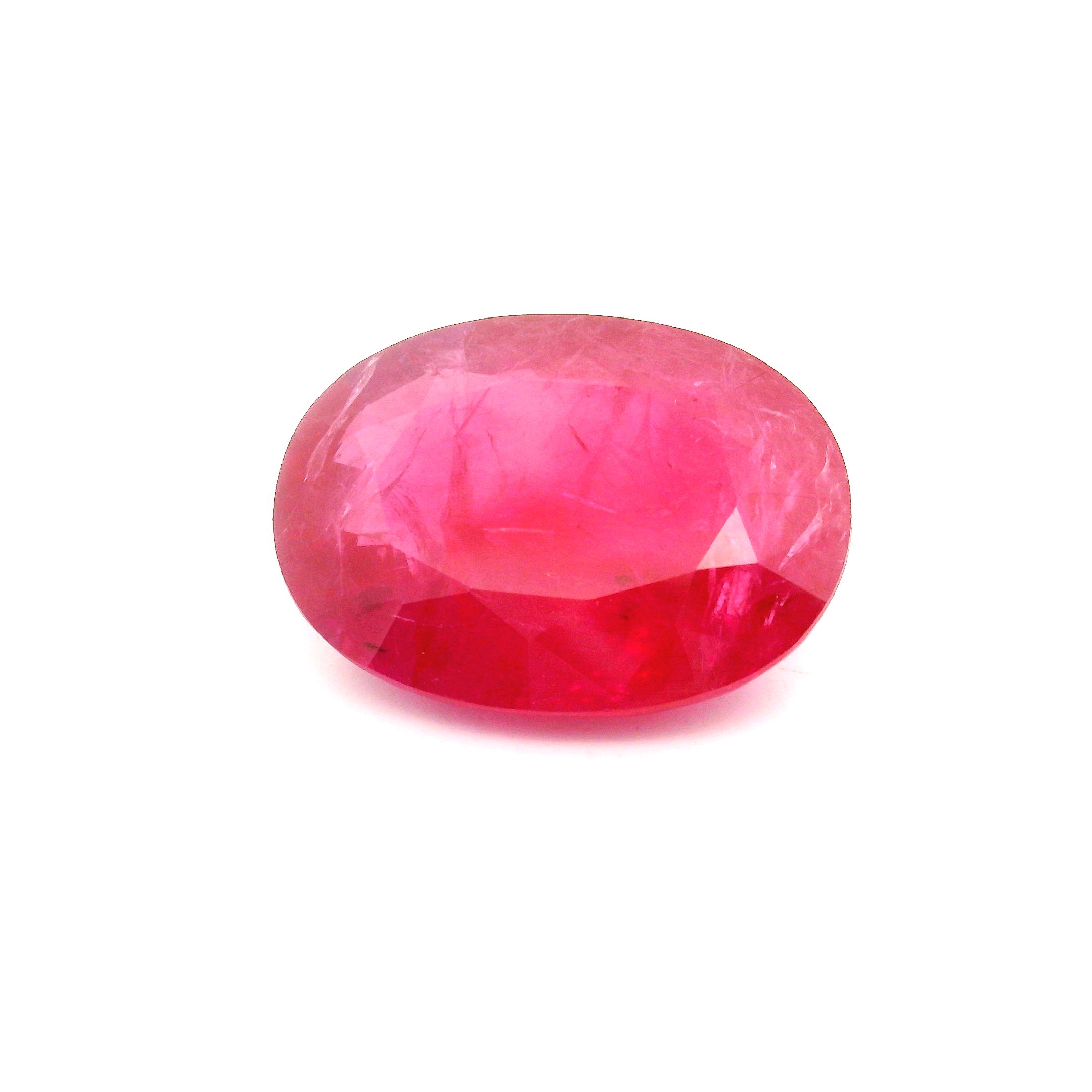 11.70 ct Oval Red Natural Ruby