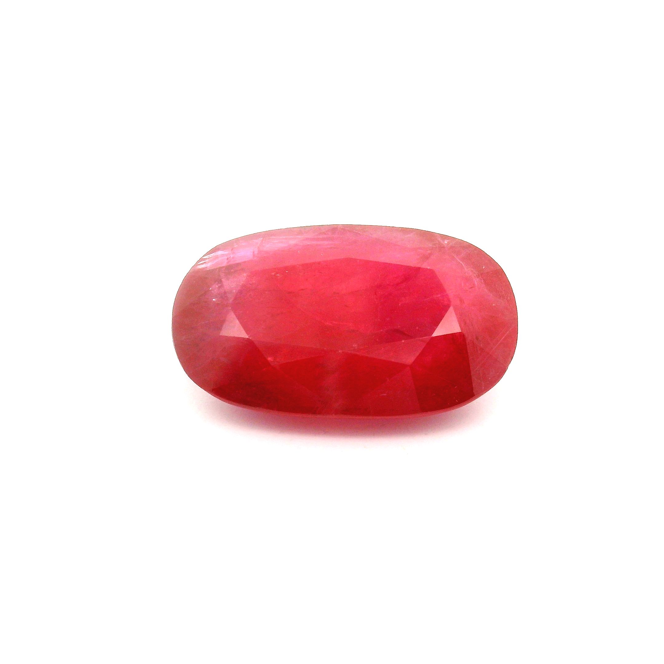 11.95 ct Oval Red Natural Ruby