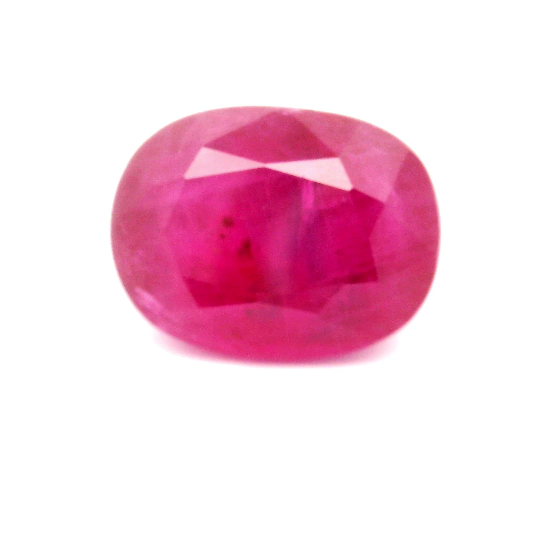 16.88 ct Cushion Red Natural Ruby