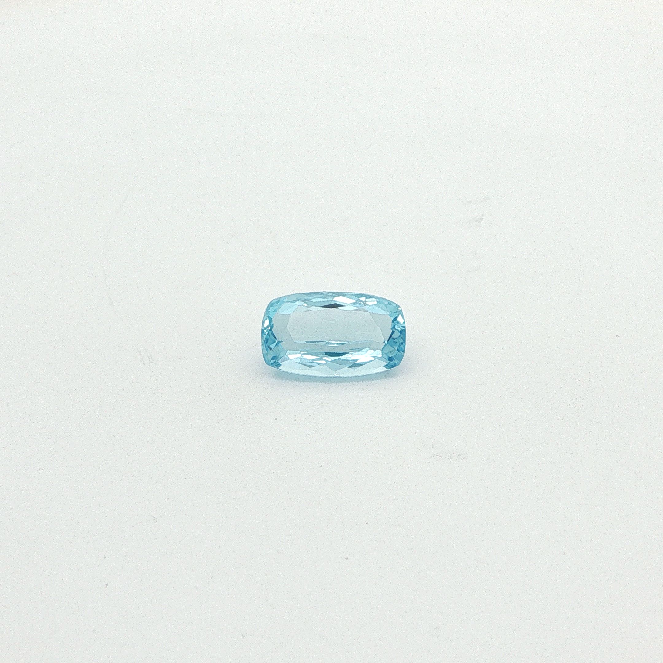 2.14 ct Cushion Blue Natural Aquamarine