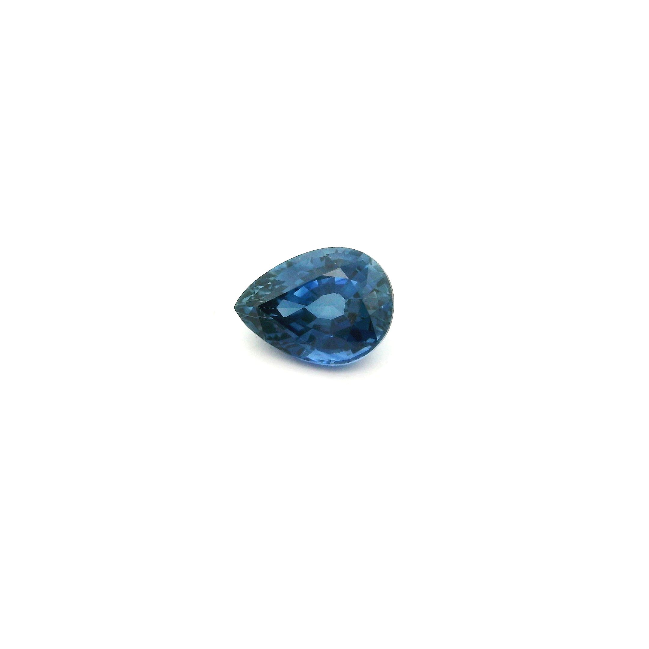 1.12 ct Pear Blue Natural Sapphire