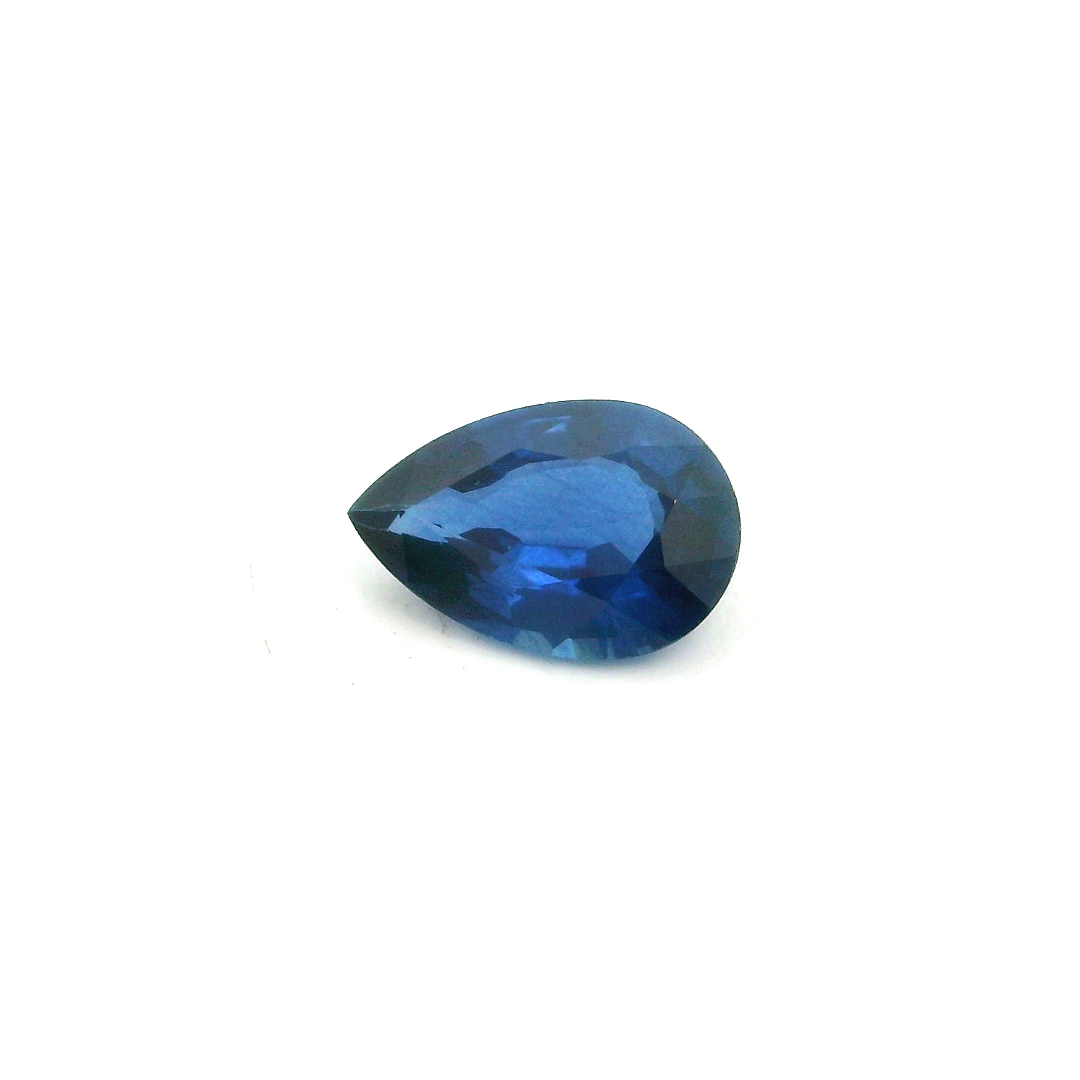 0.68 ct Pear Blue Natural Sapphire