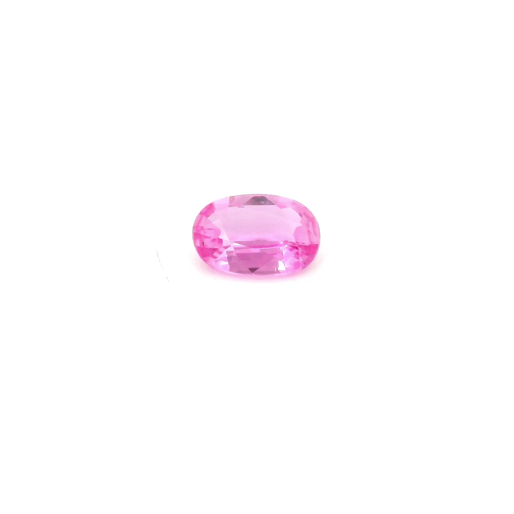 0.70 ct Oval Pink Natural Sapphire