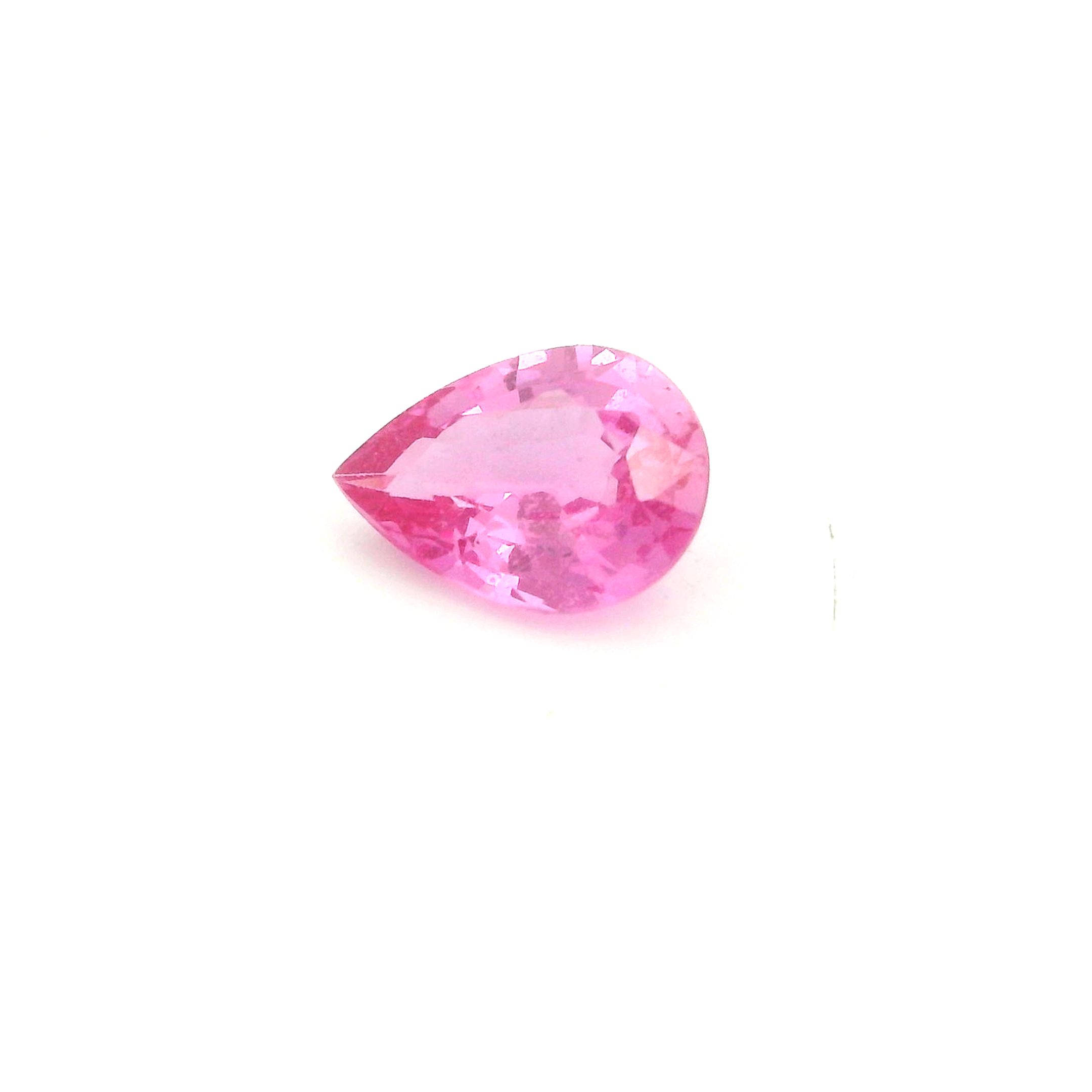 0.74 ct Pear Pink Natural Sapphire