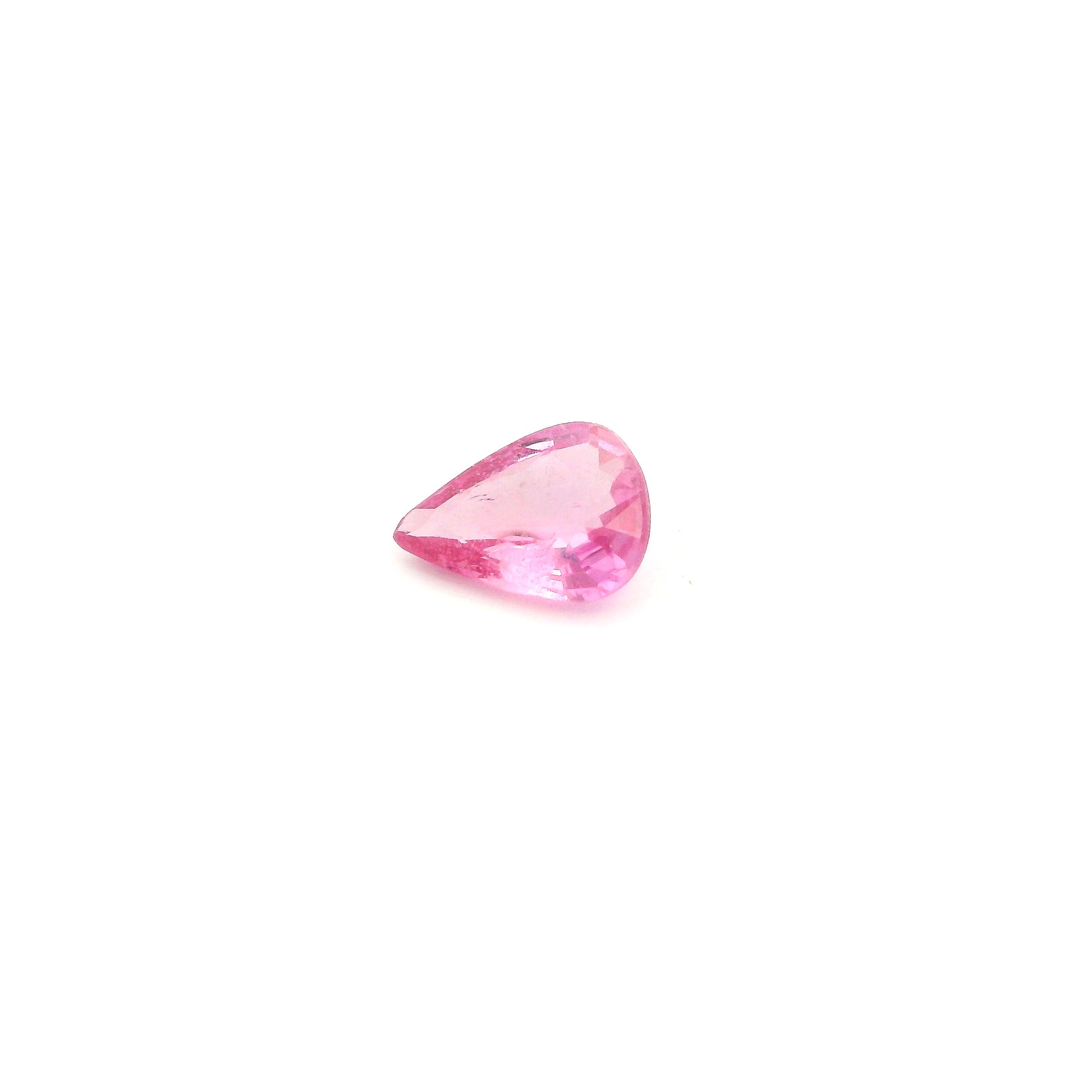 0.65 ct Pear Pink Natural Sapphire