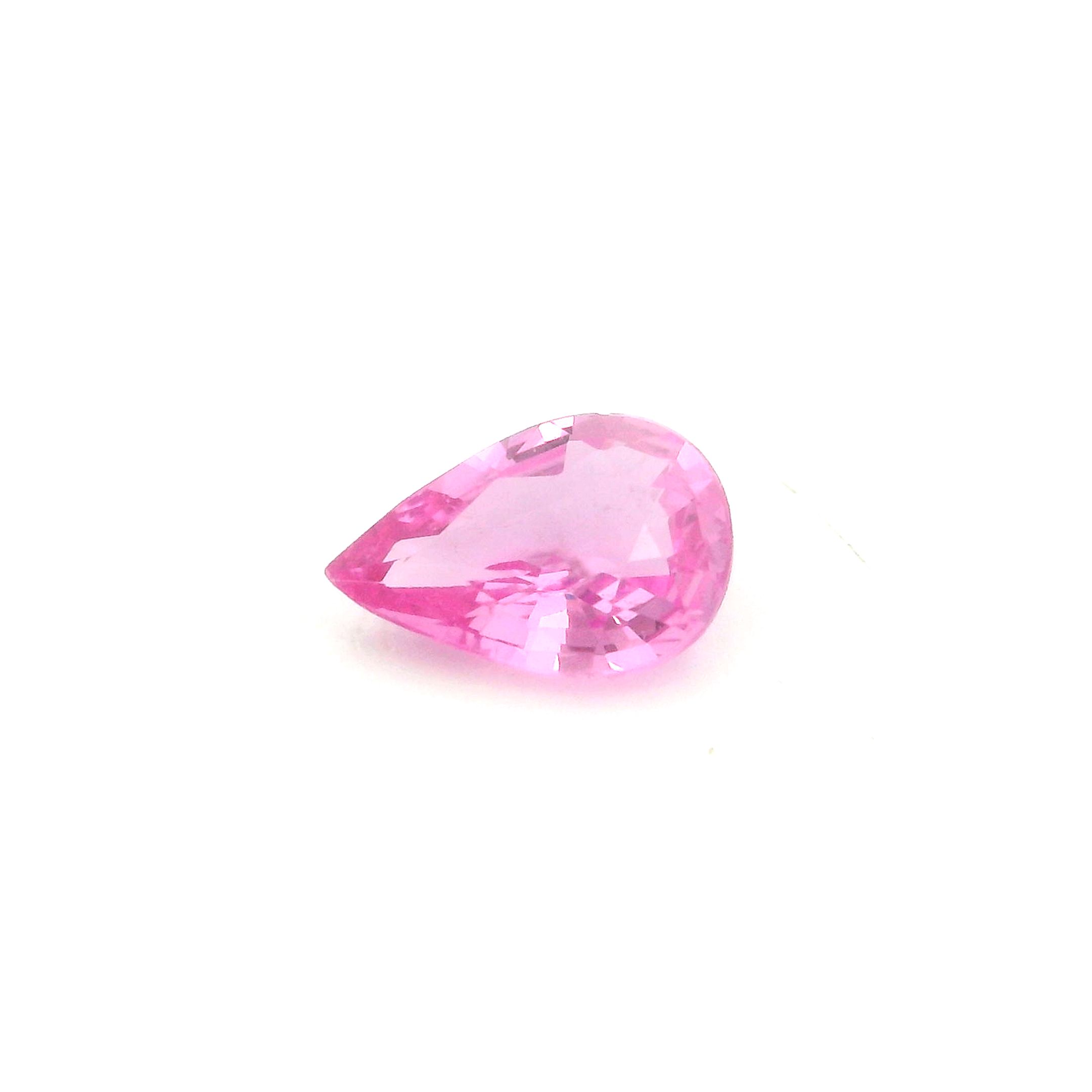 0.68 ct Pear Pink Natural Sapphire