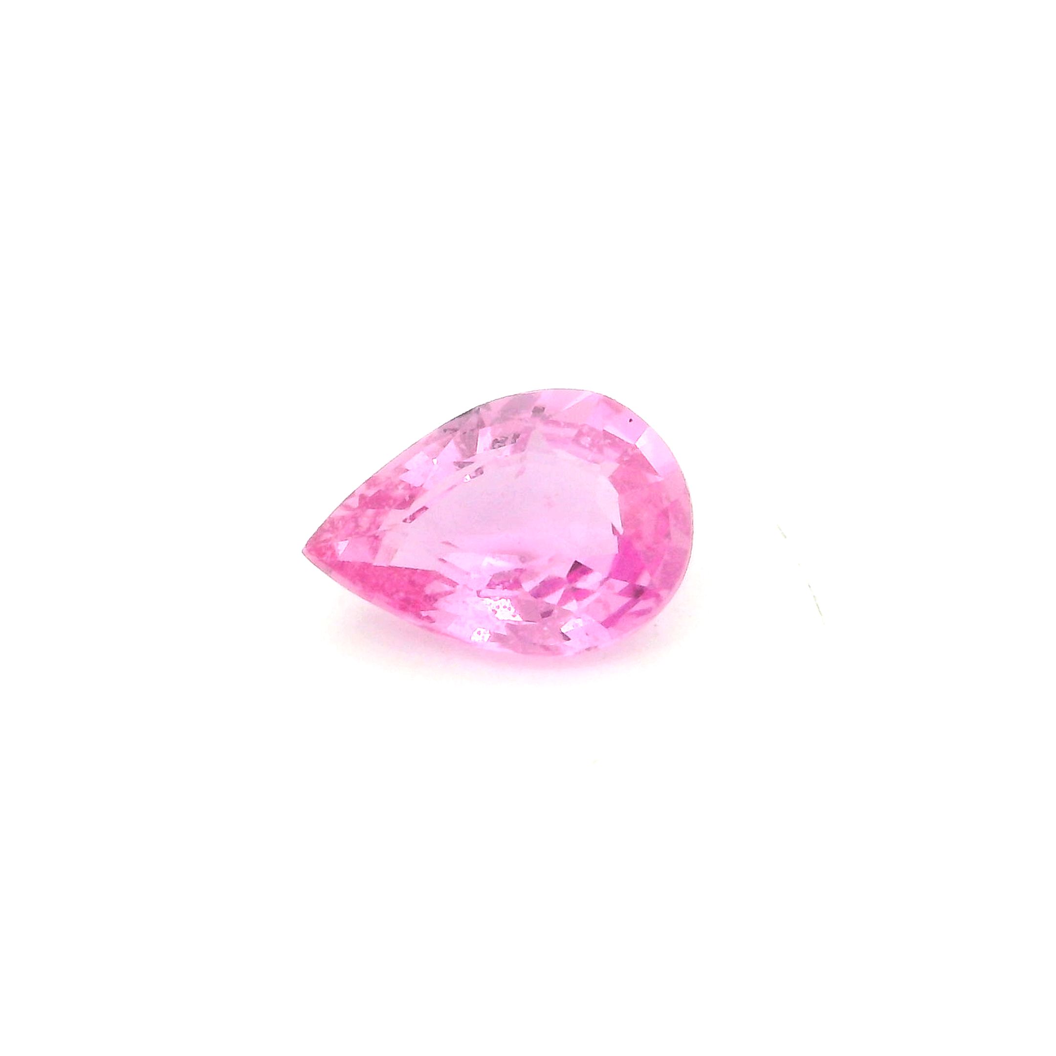 0.81 ct Pear Pink Natural Sapphire