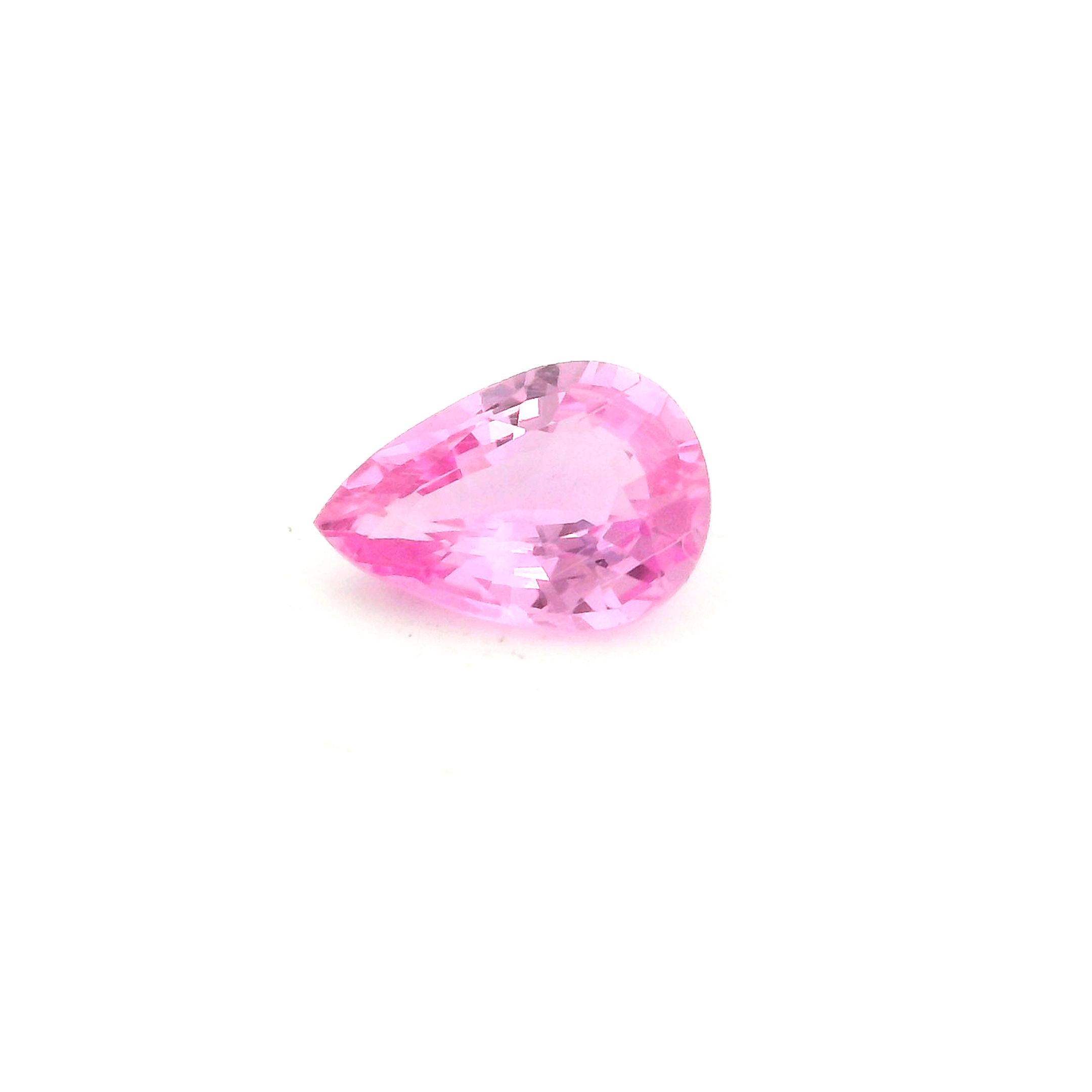 0.75 ct Pear Pink Natural Sapphire