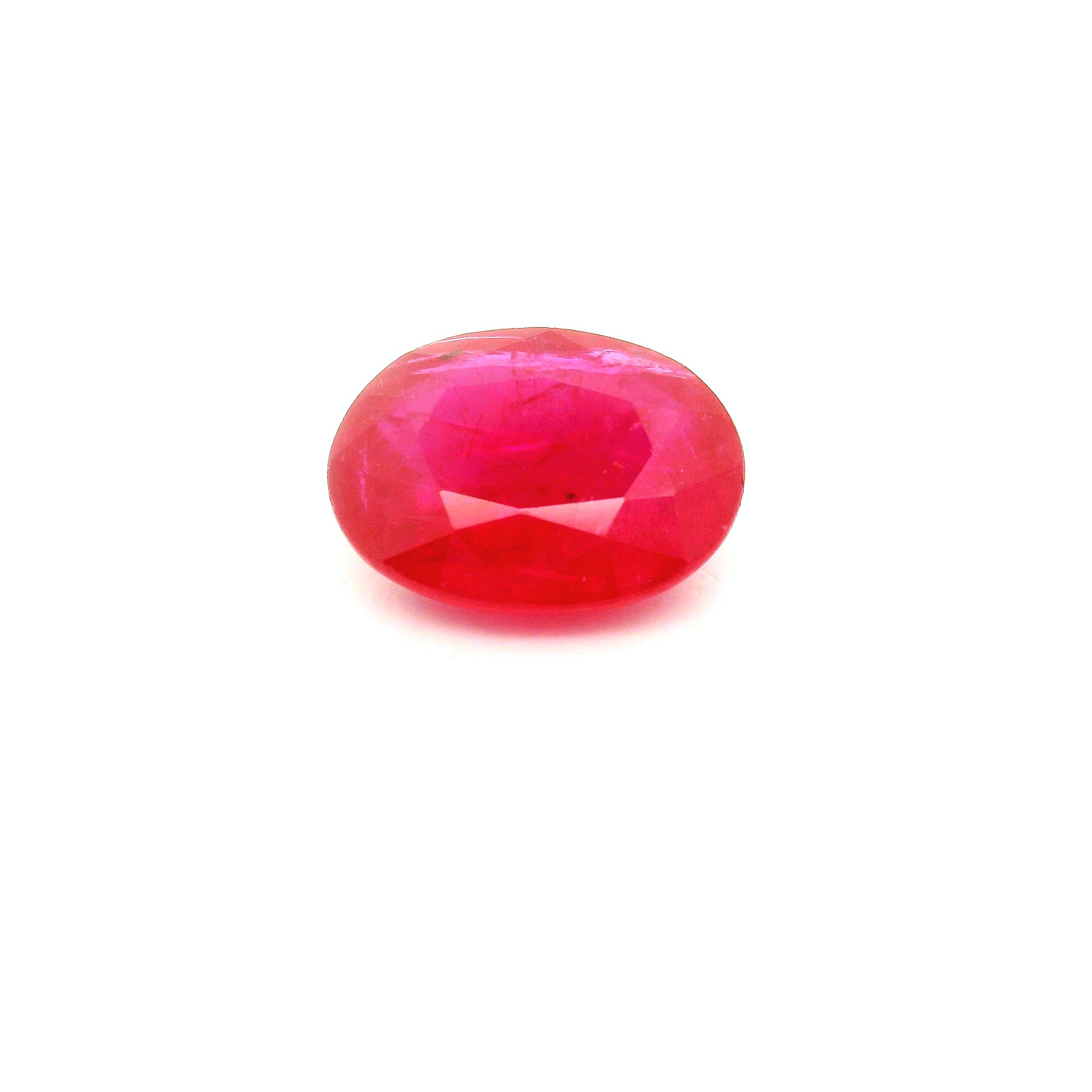 2.60 ct Oval Red Natural Ruby