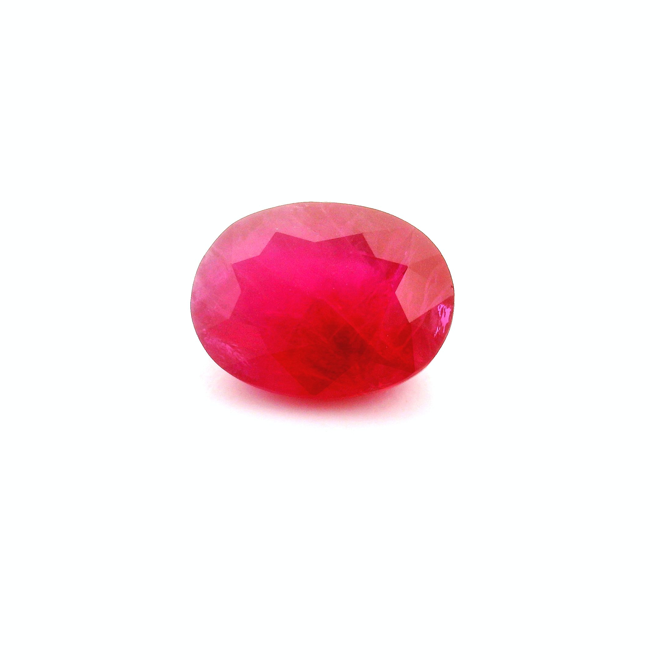 3.62 ct Oval Red Natural Ruby