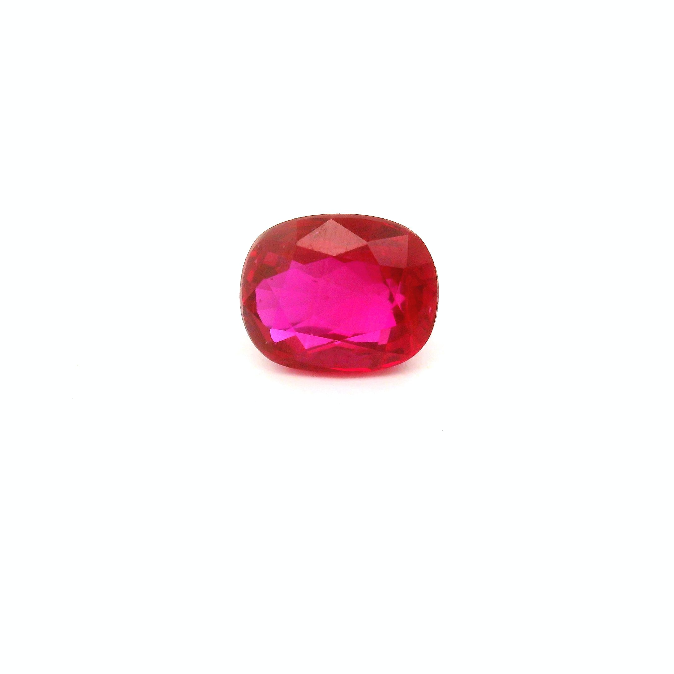 1.85 ct Cushion Red Natural Ruby