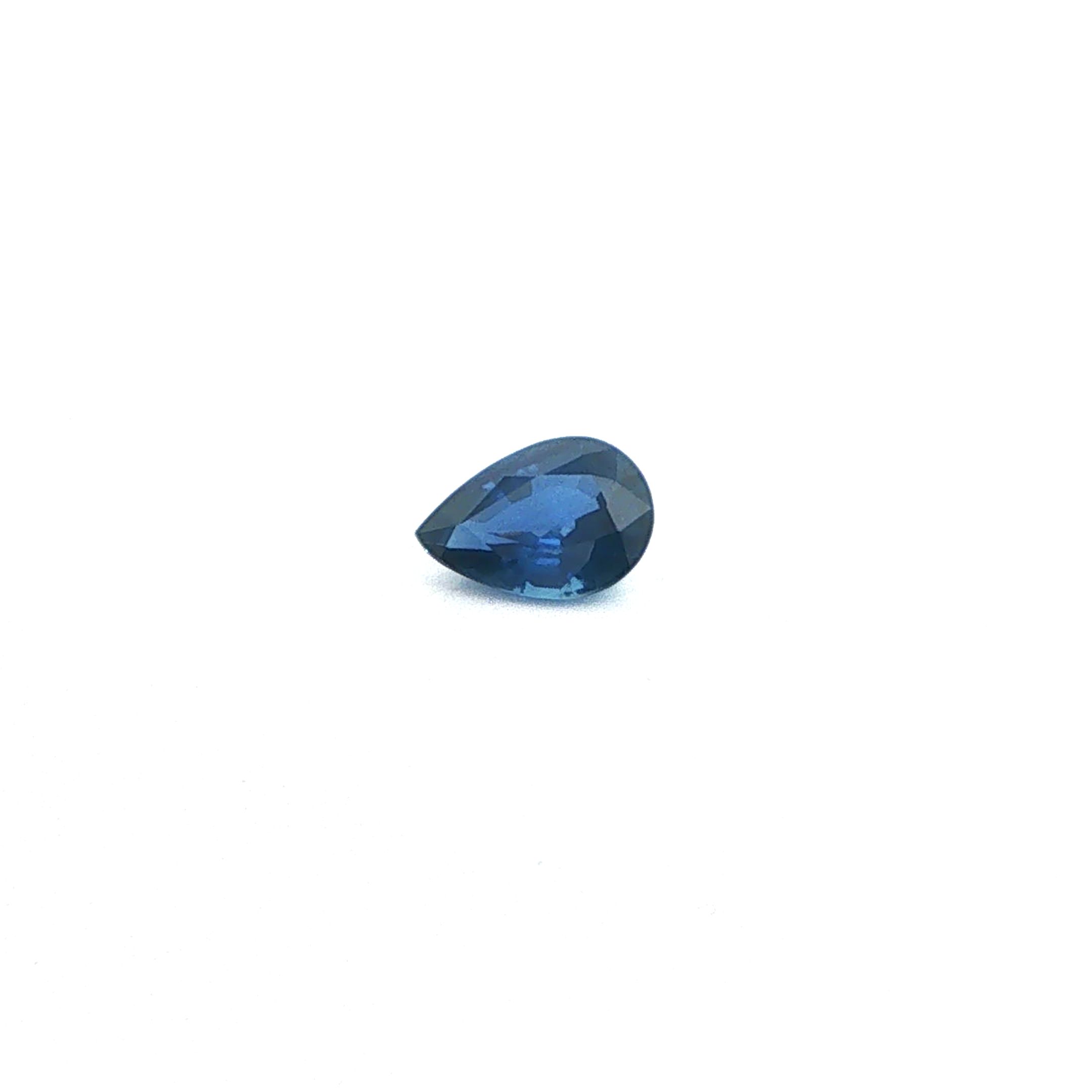 0.78 ct Pear Blue Natural Sapphire