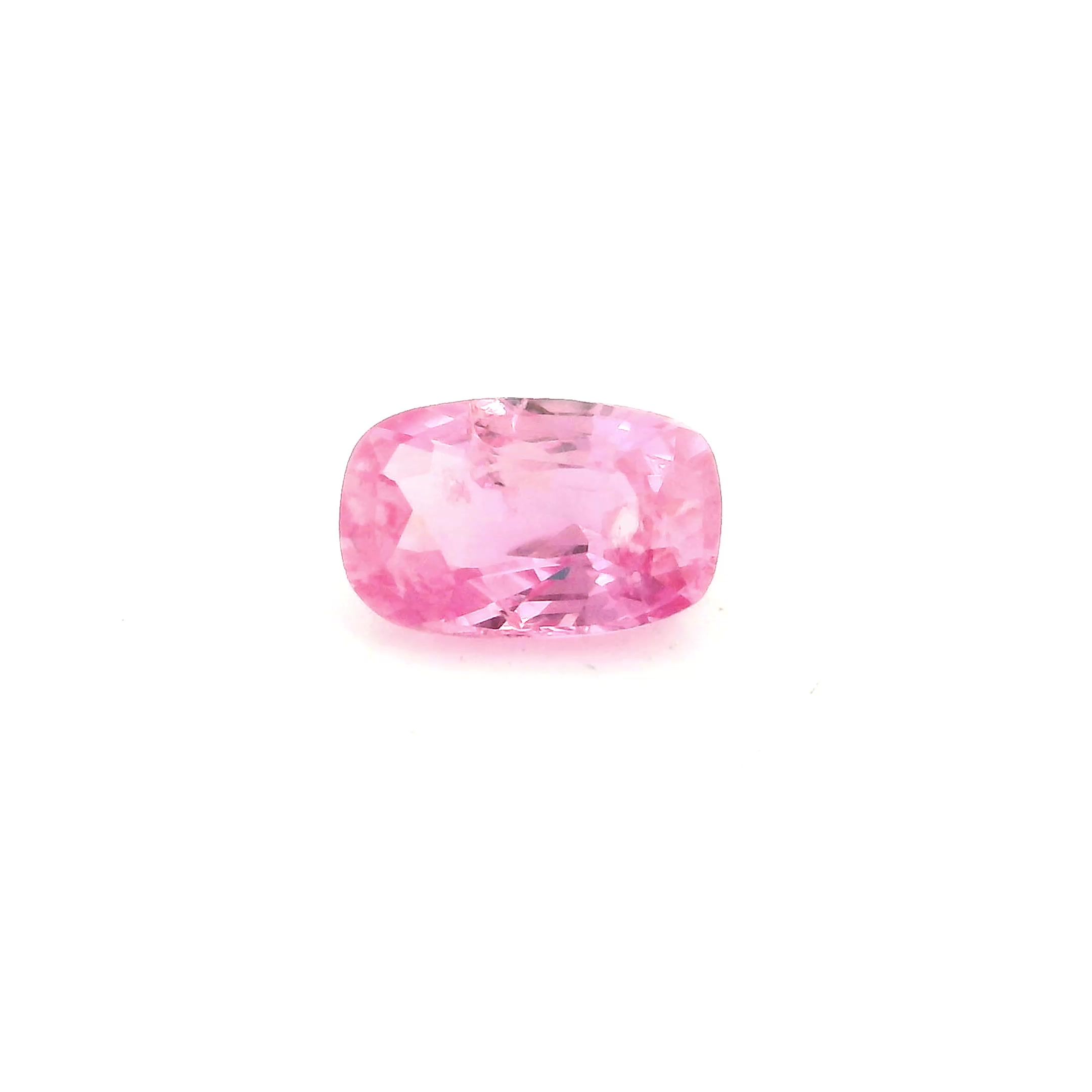 0.76 ct Cushion Pink Natural Sapphire