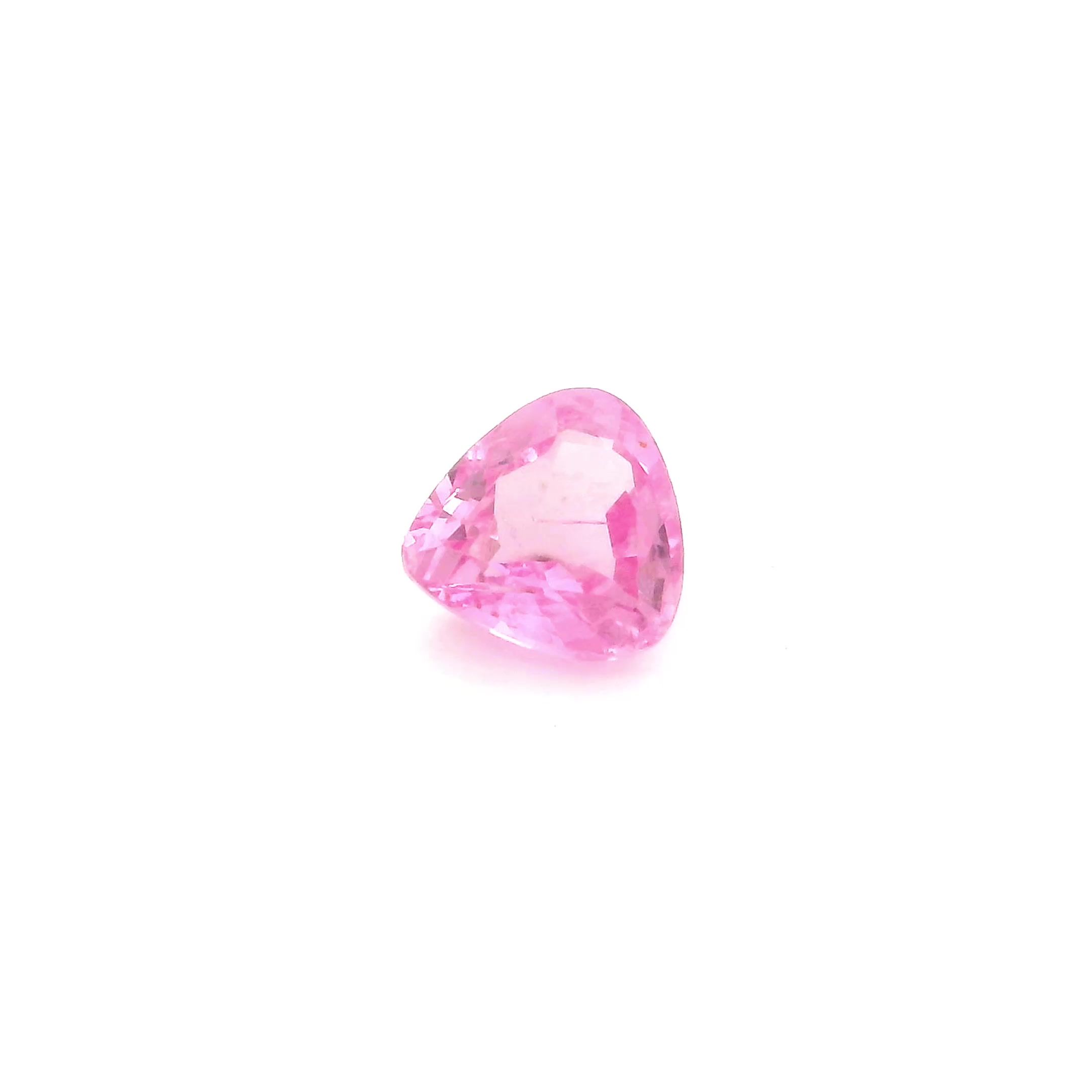 0.52 ct Pear Pink Natural Sapphire