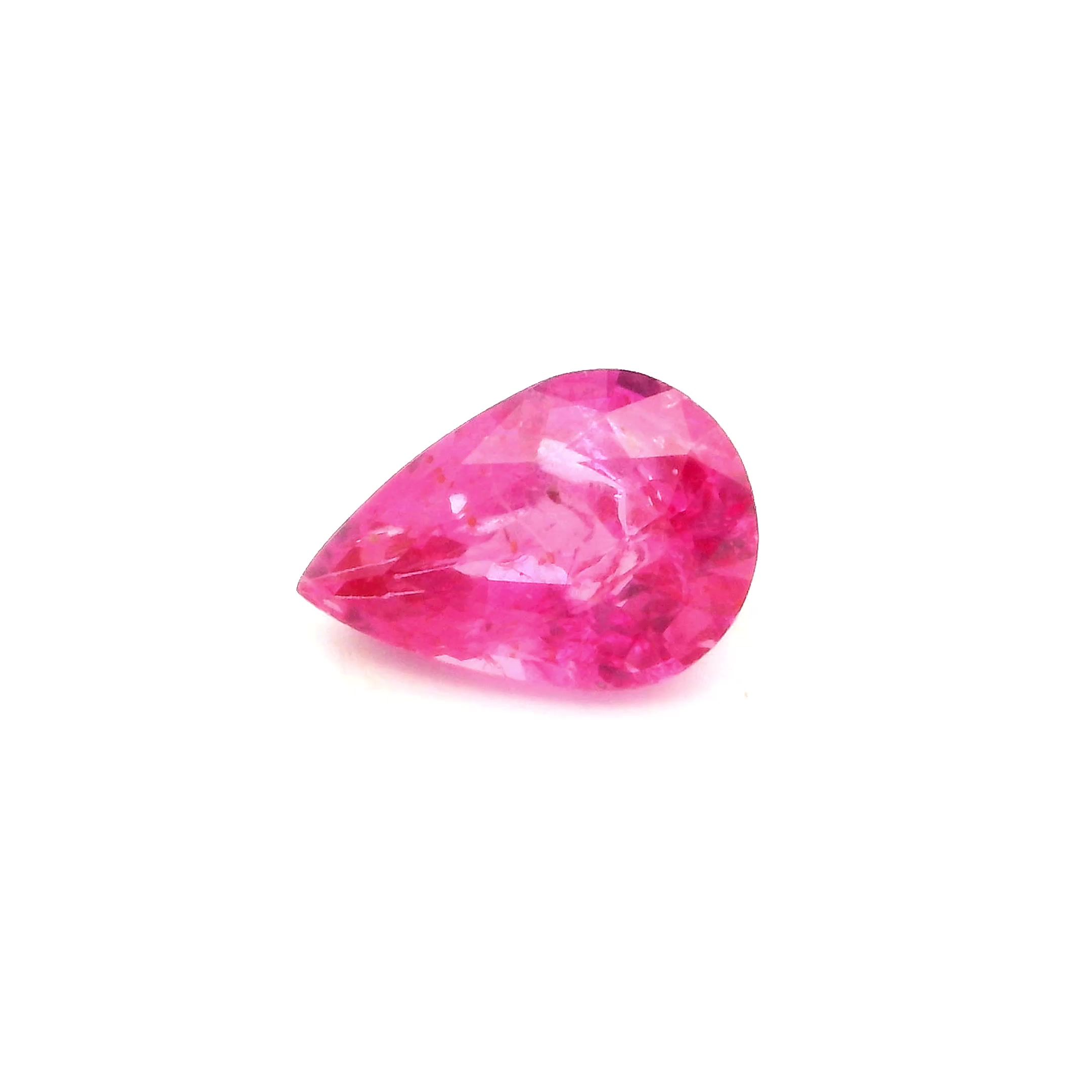 1.11 ct Pear Pink Natural Sapphire