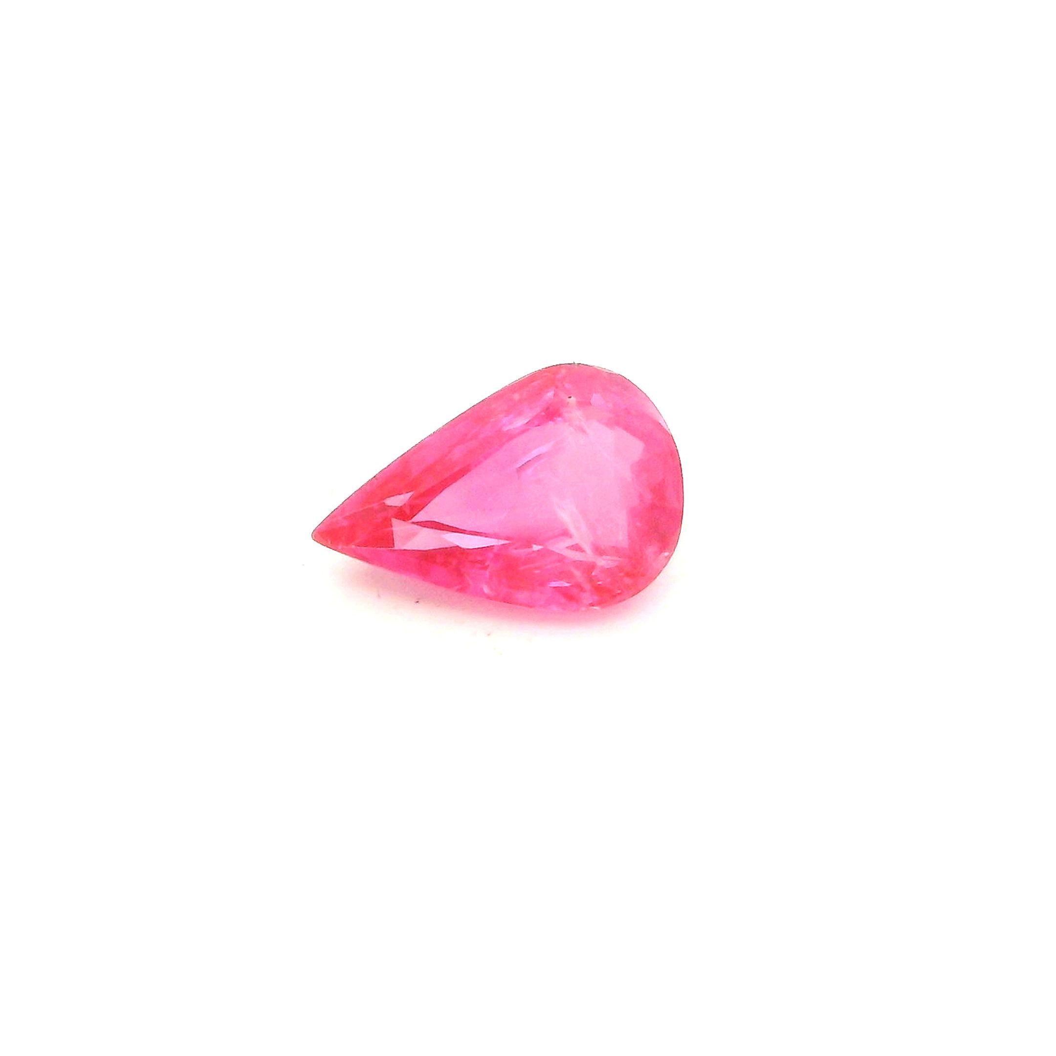 0.71 ct Pear Pink Natural Sapphire