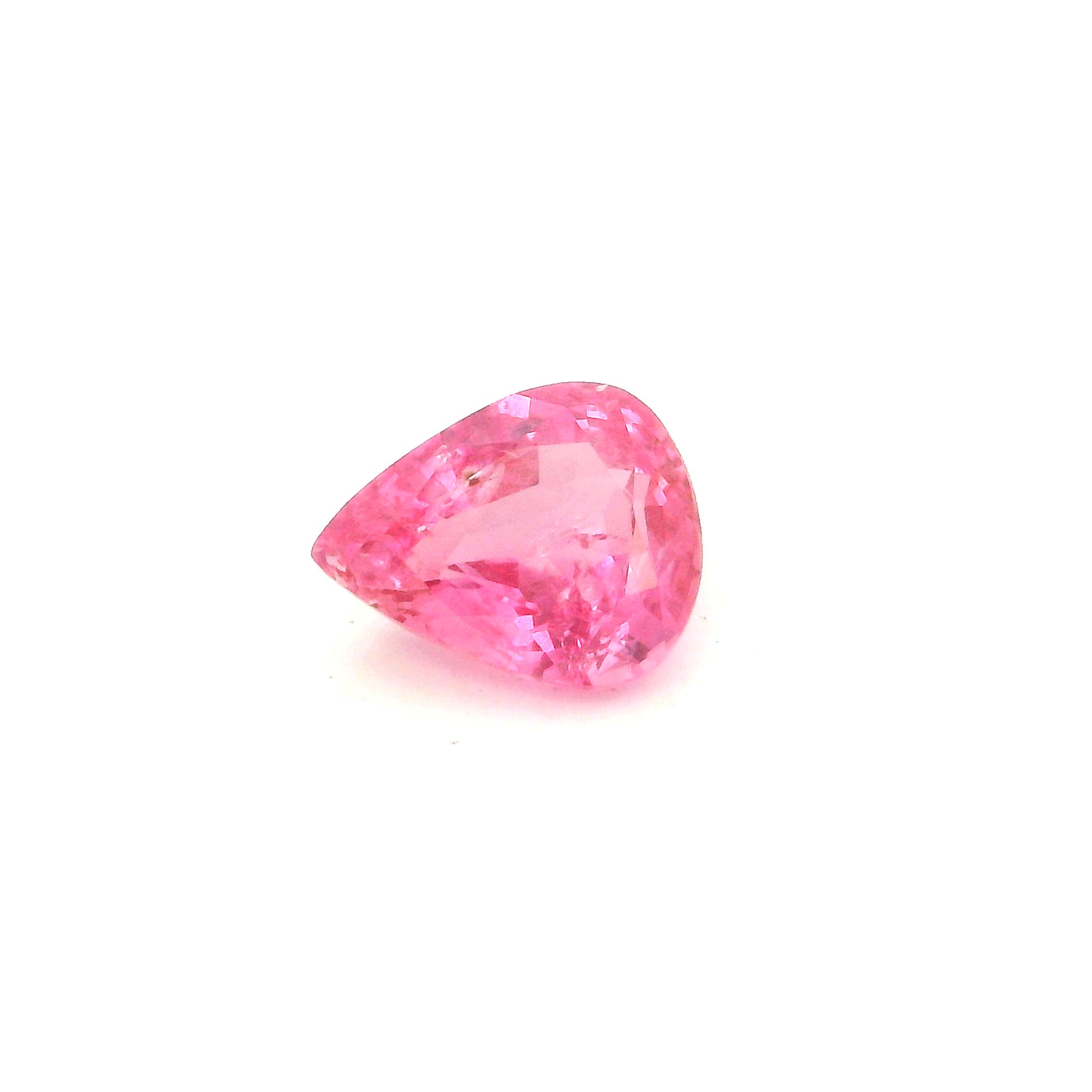 0.90 ct Pear Pink Natural Sapphire
