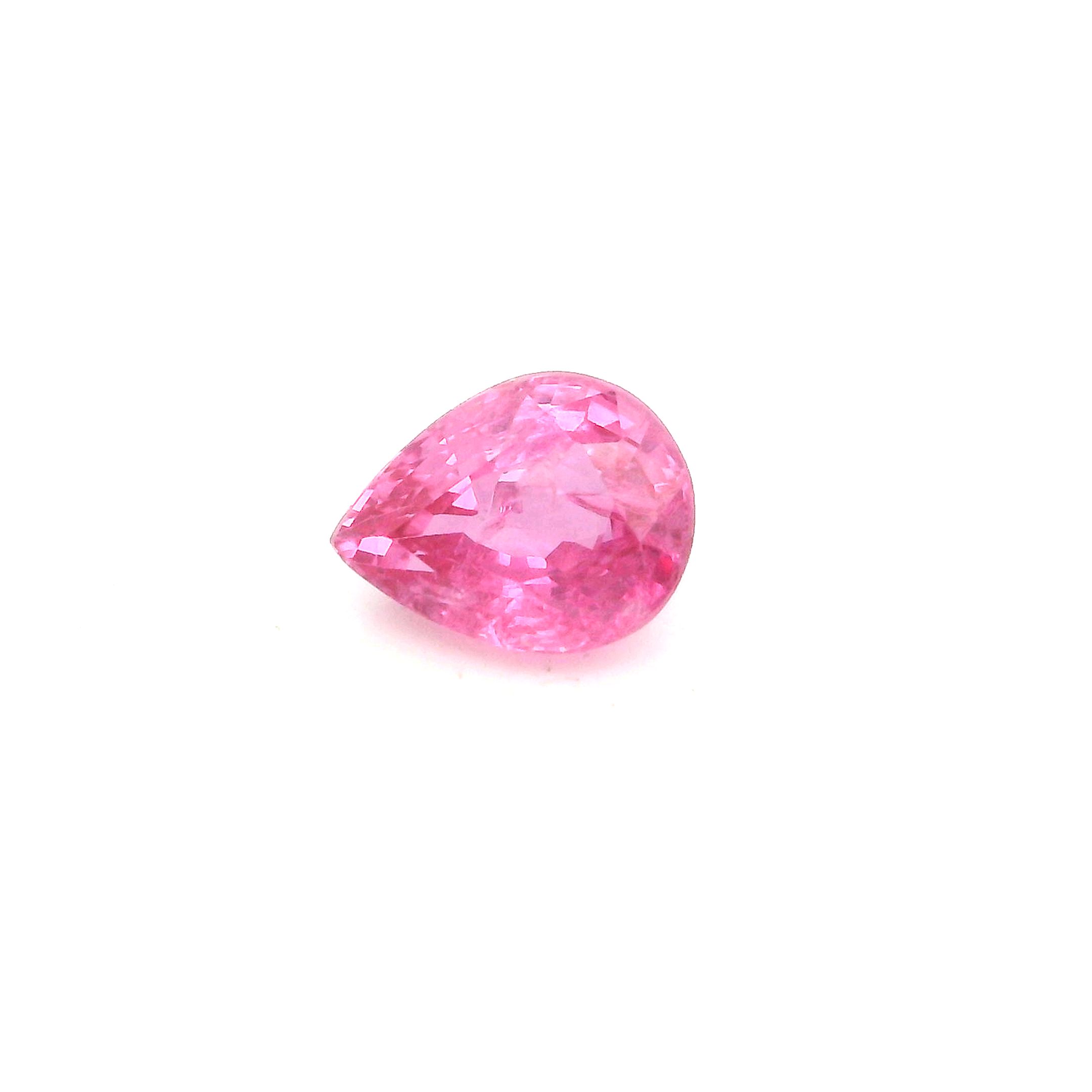 0.90 ct Pear Pink Natural Sapphire
