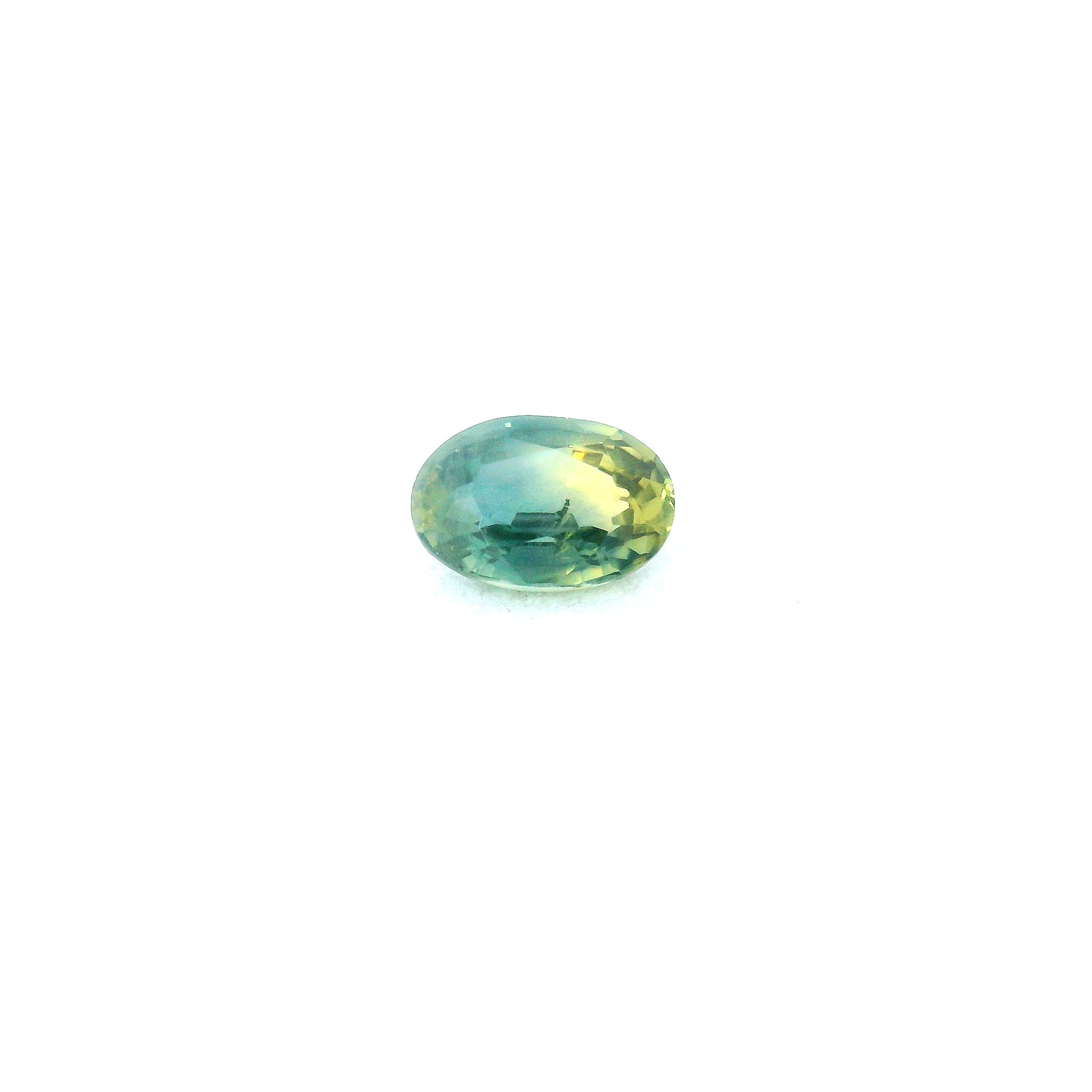 0.61 ct Oval Green Natural Sapphire