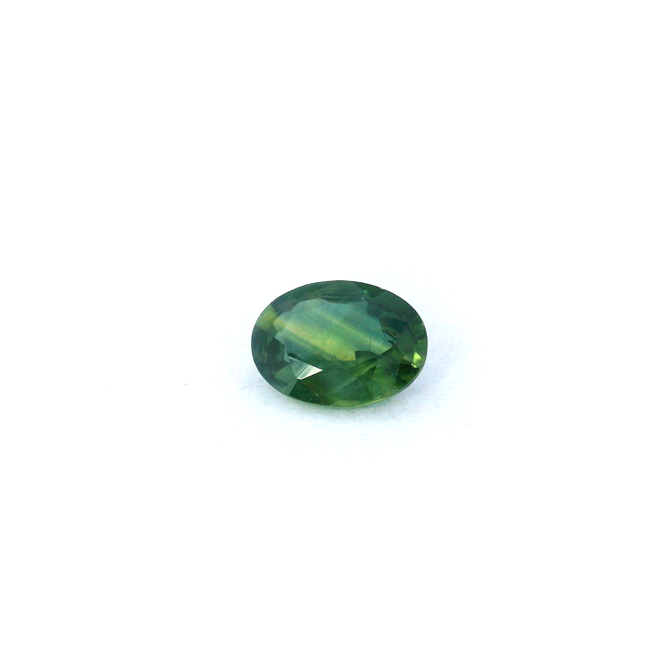 0.84 ct Oval Green Natural Sapphire